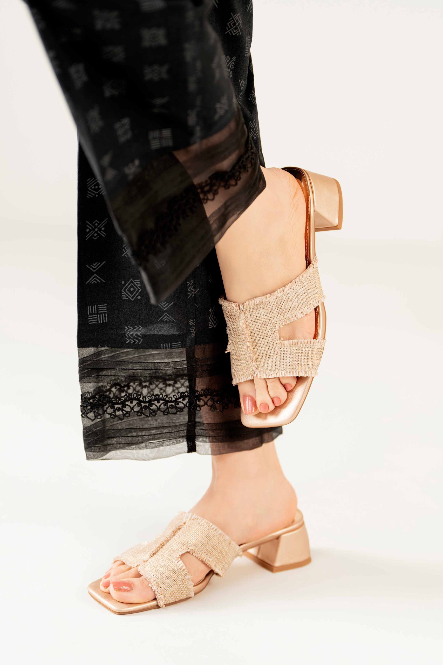 Khaki Block Heels-440632930 - Image 2