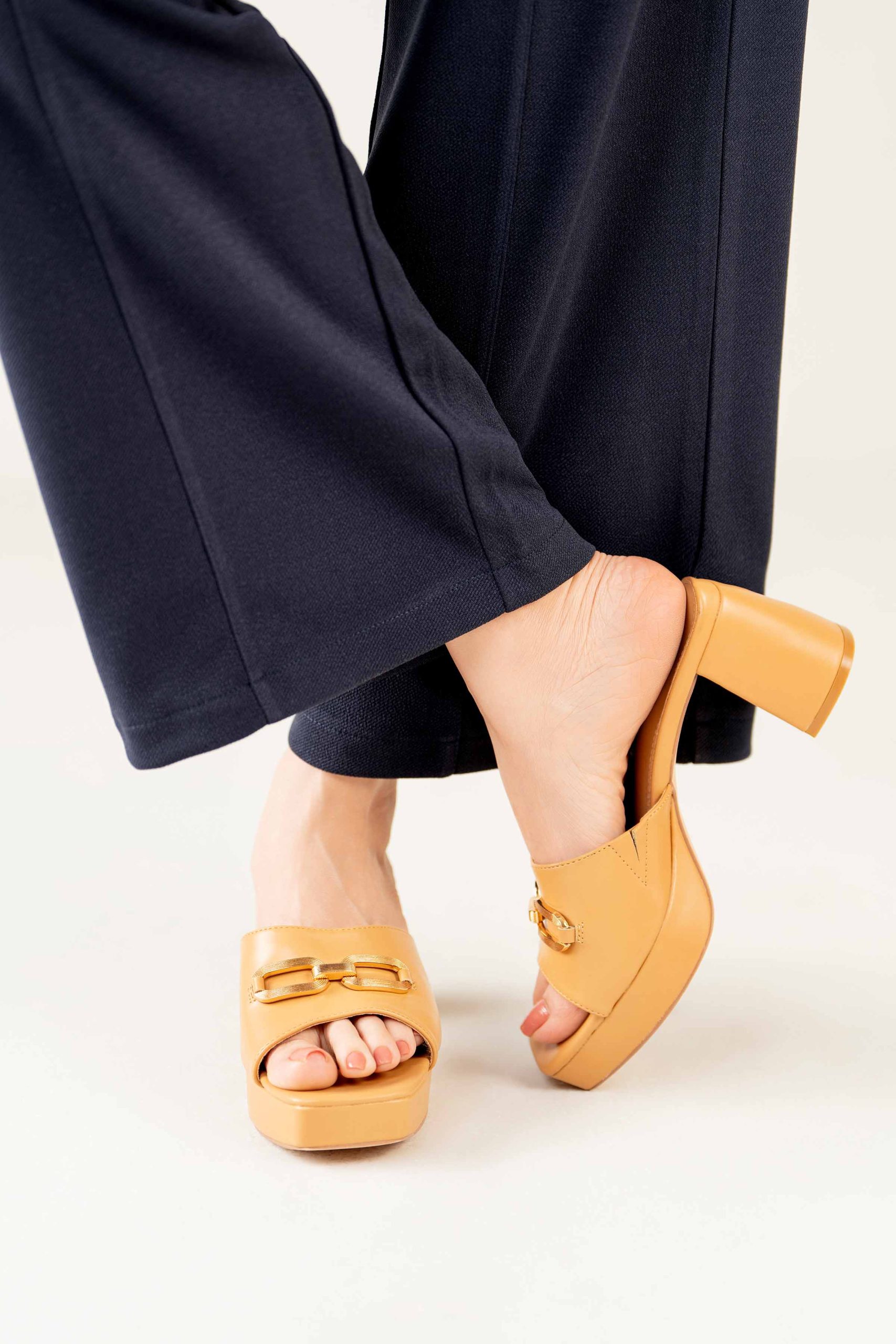 Beige Block Heels-440692918 - Image 5