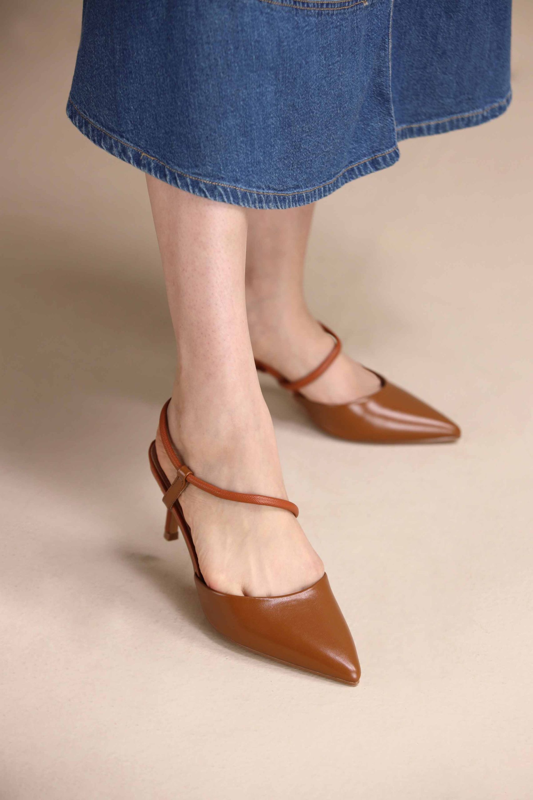 Camel Pumps Heels-442992929 - Image 4