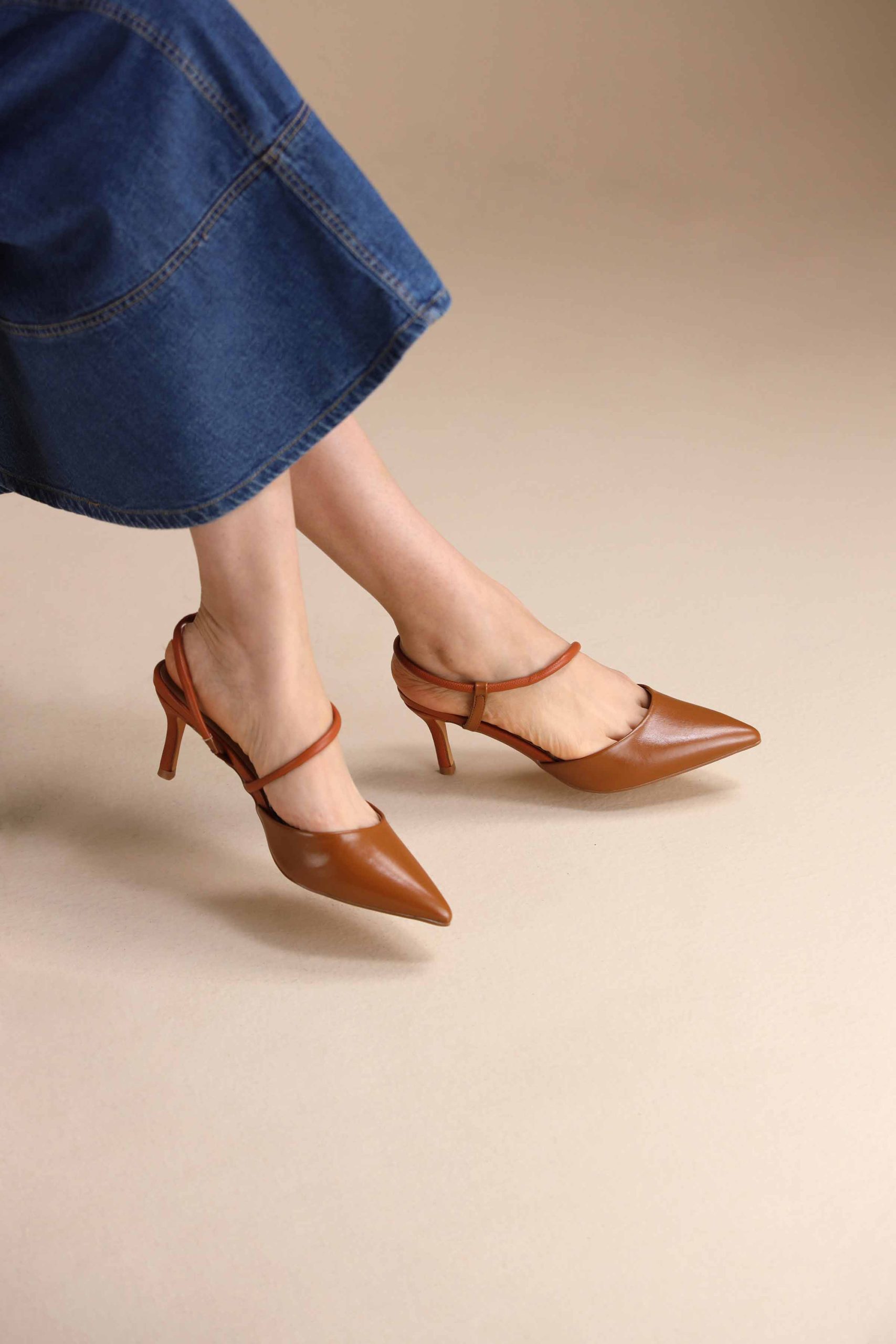Camel Pumps Heels-442992929 - Image 5