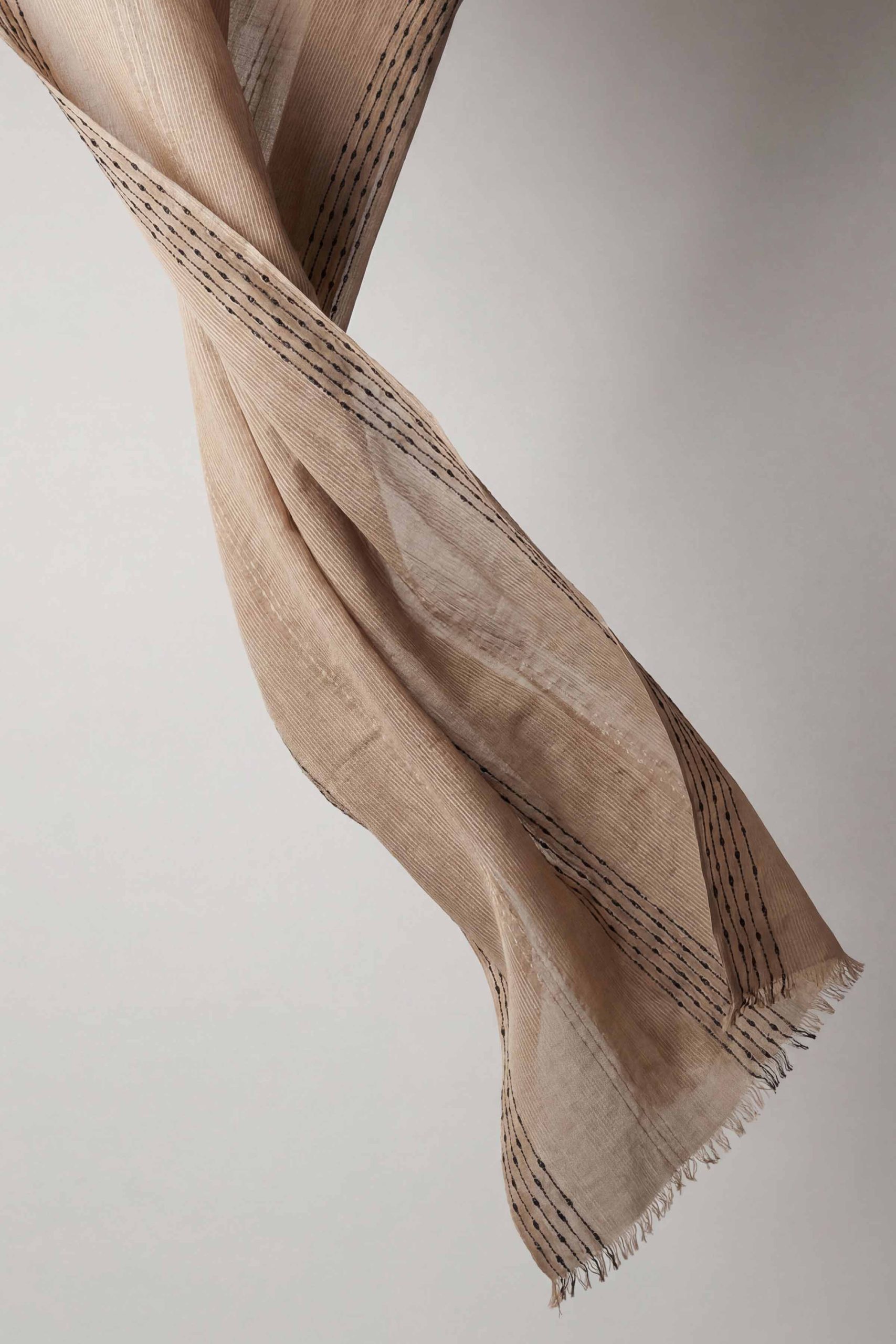 Khaki Women Scarf-443402130 - Image 3