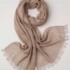 Khaki Women Scarf-443432130