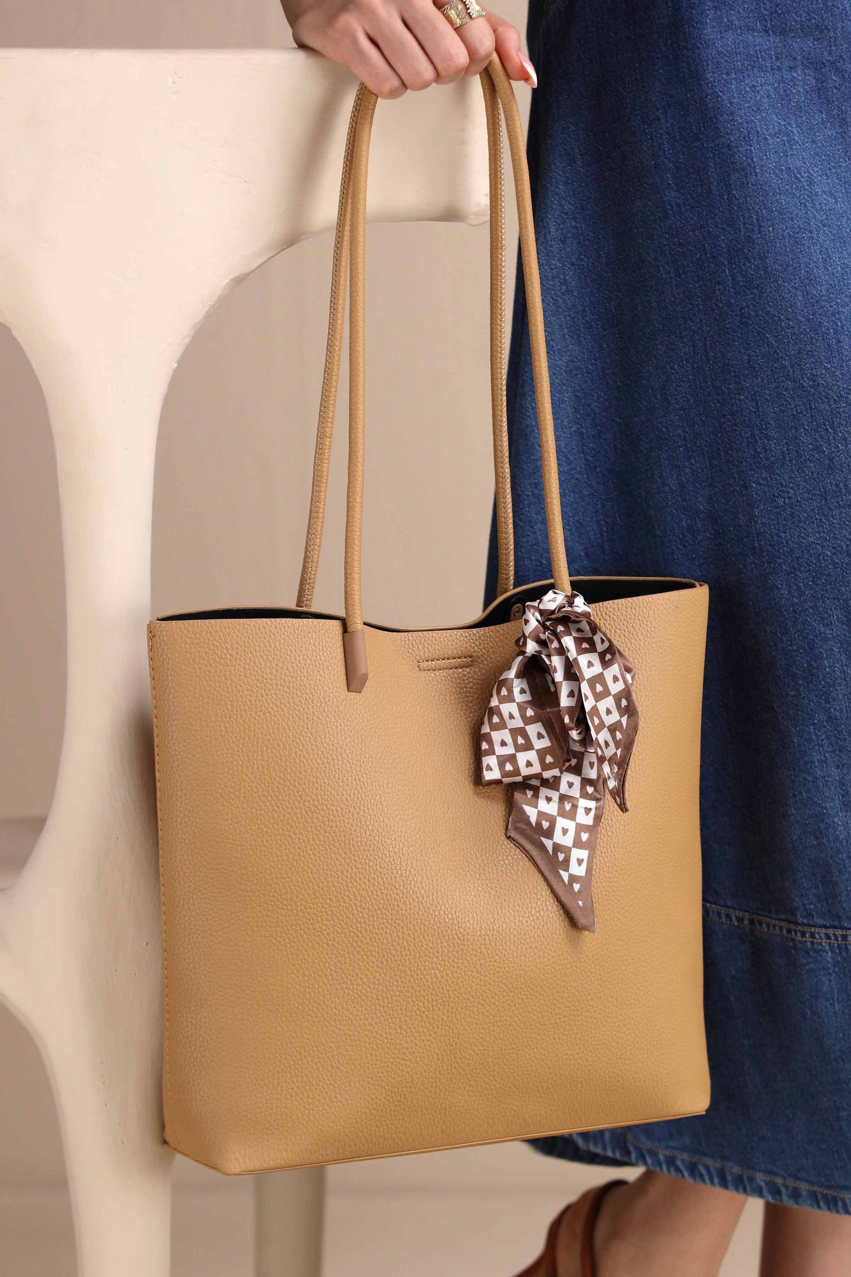Beige Tote Bag-443602118 - Image 5