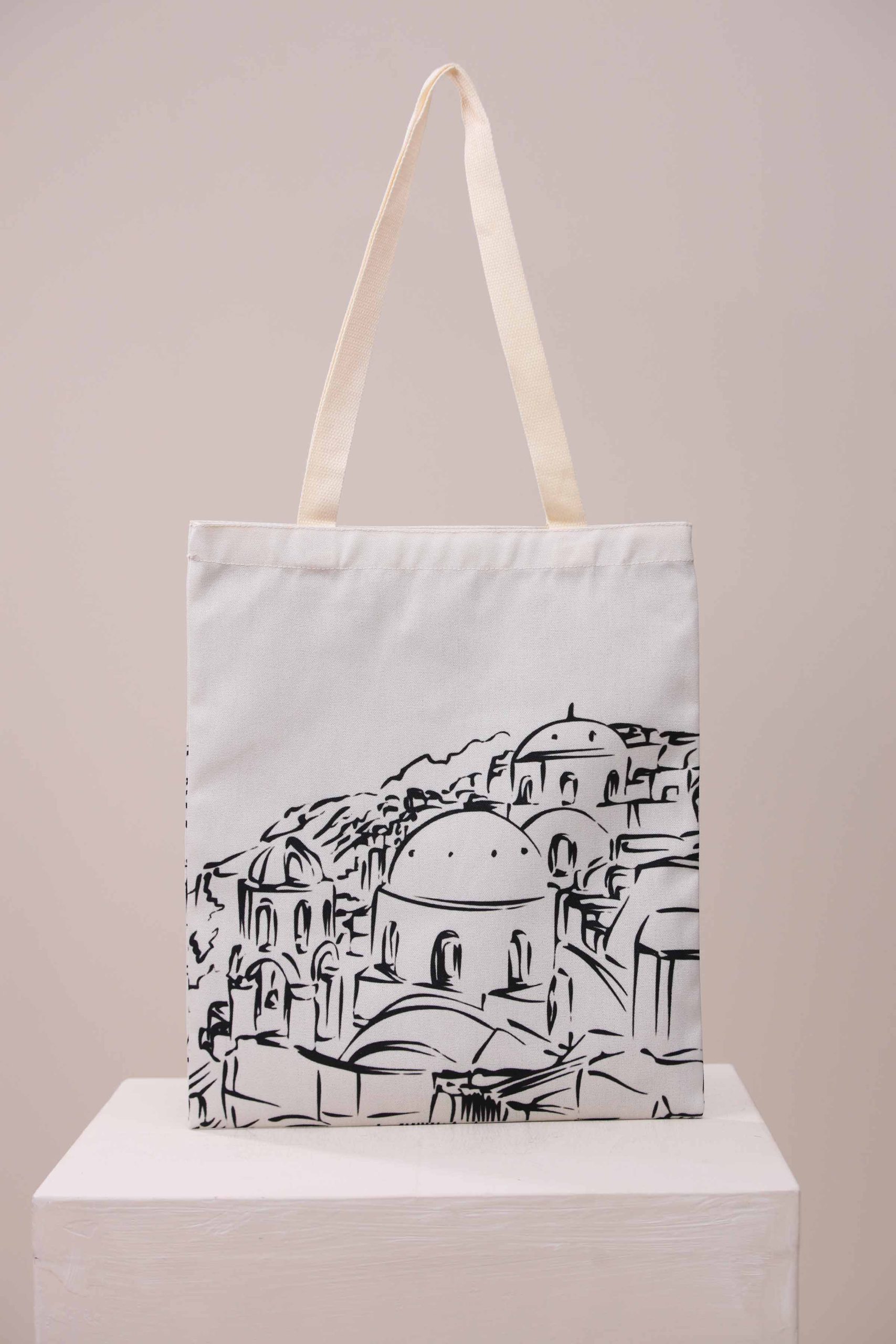 Off White Fabric Bag-443712107