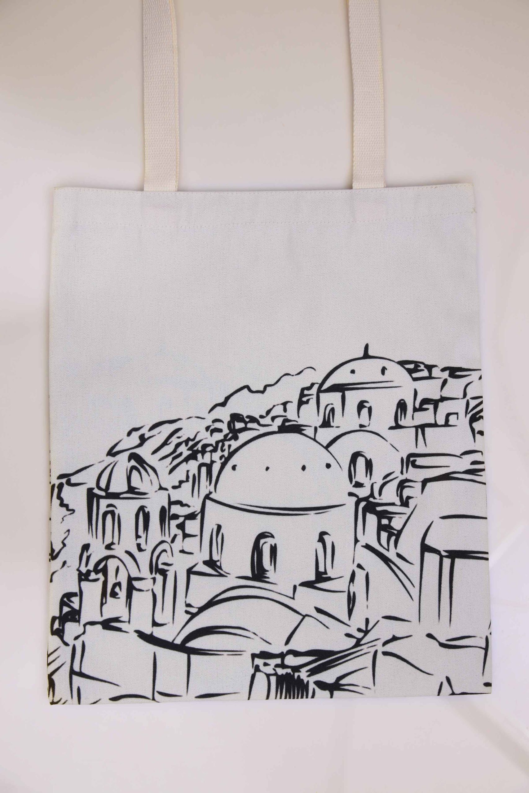 Off White Fabric Bag-443712107 - Image 2