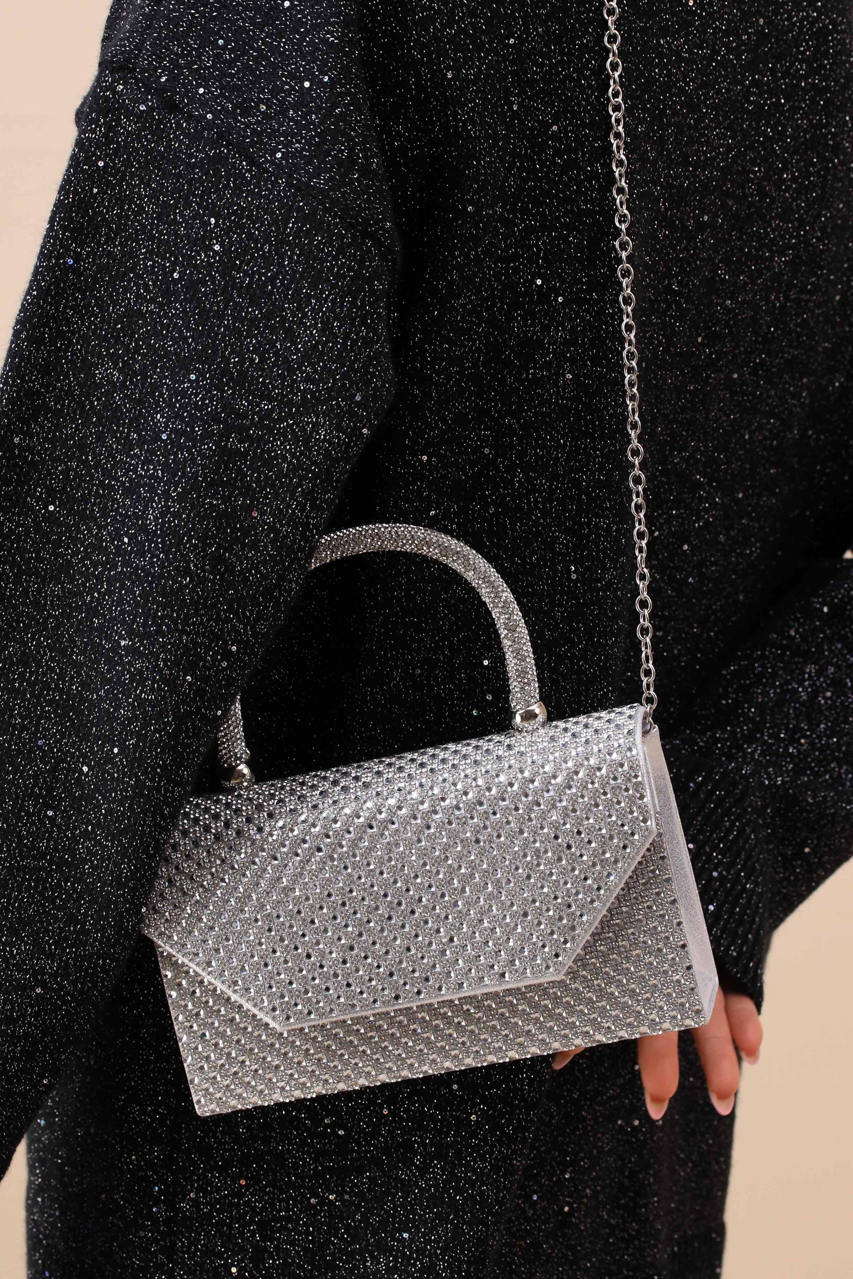 Silver Clutch-444122120 - Image 3