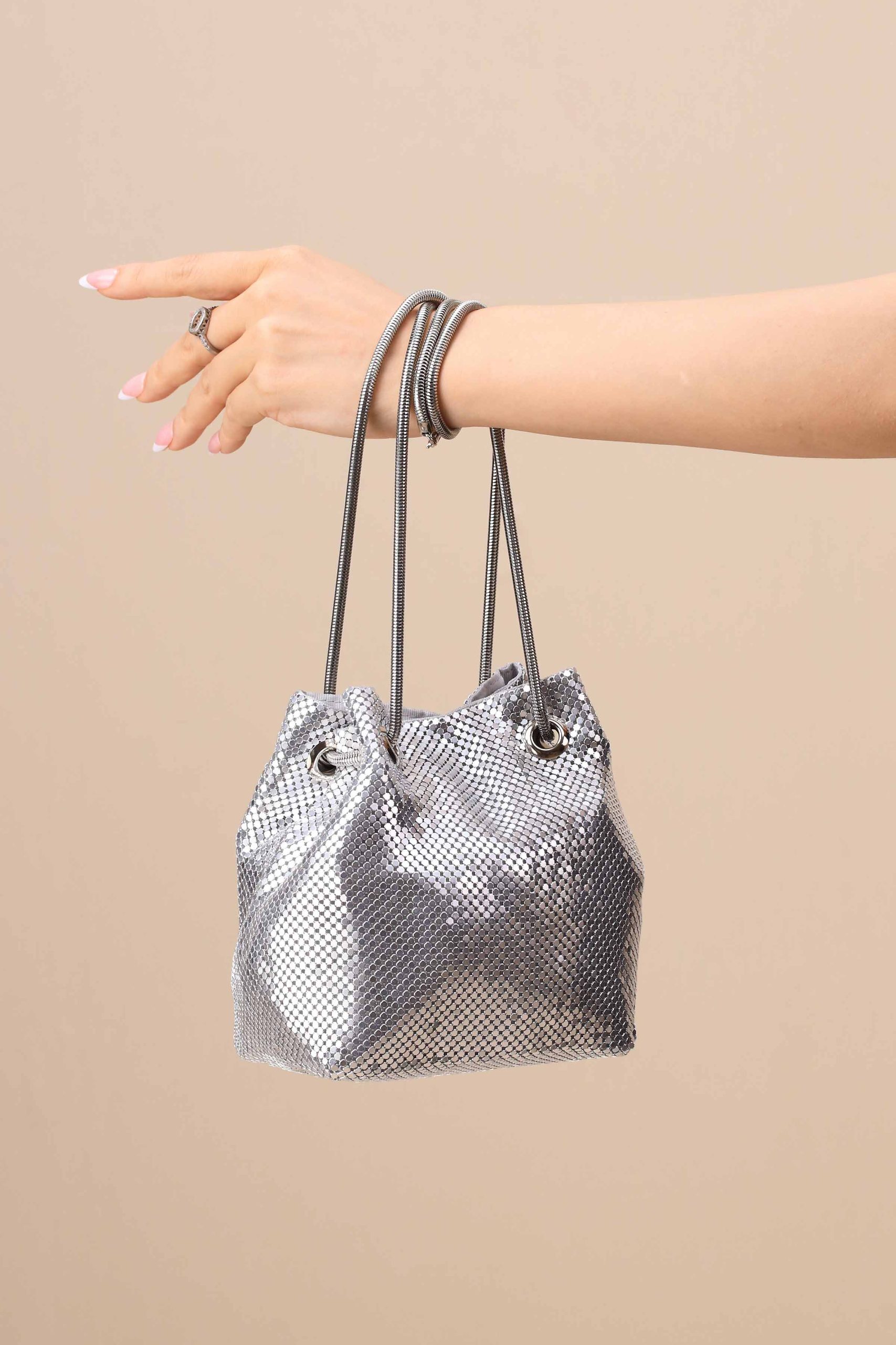 Silver Clutch-444152120 - Image 3