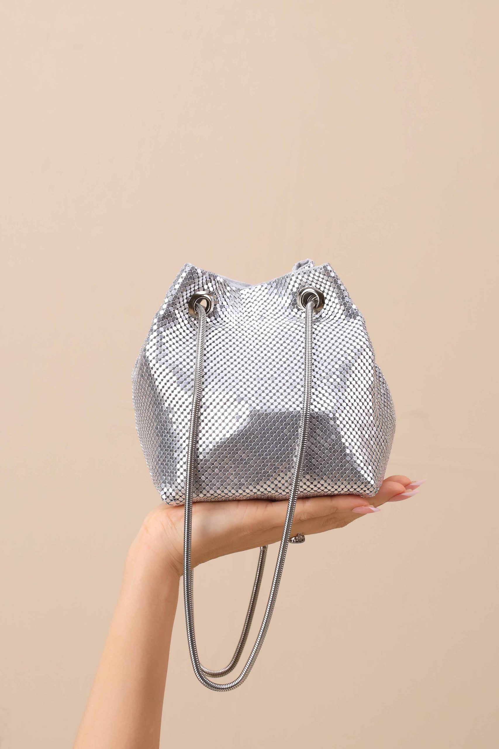 Silver Clutch-444152120 - Image 4