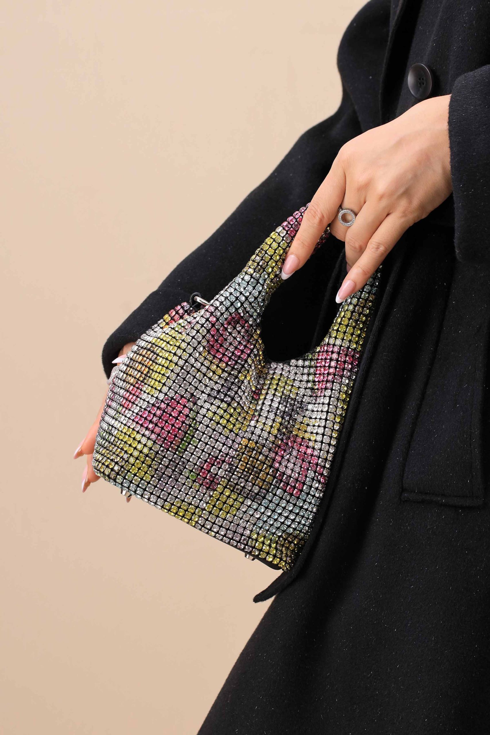 Silver Yellow Clutch-444182102 - Image 4