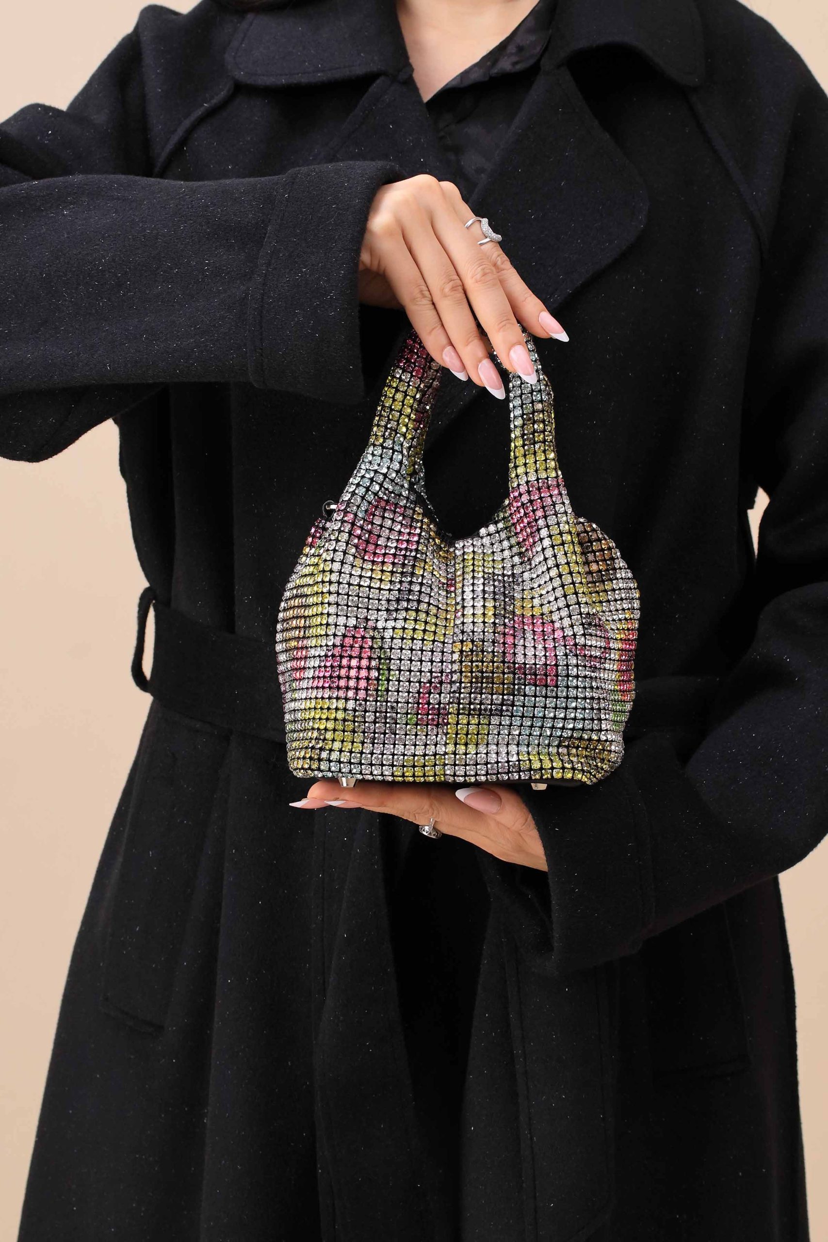 Silver Yellow Clutch-444182102 - Image 5