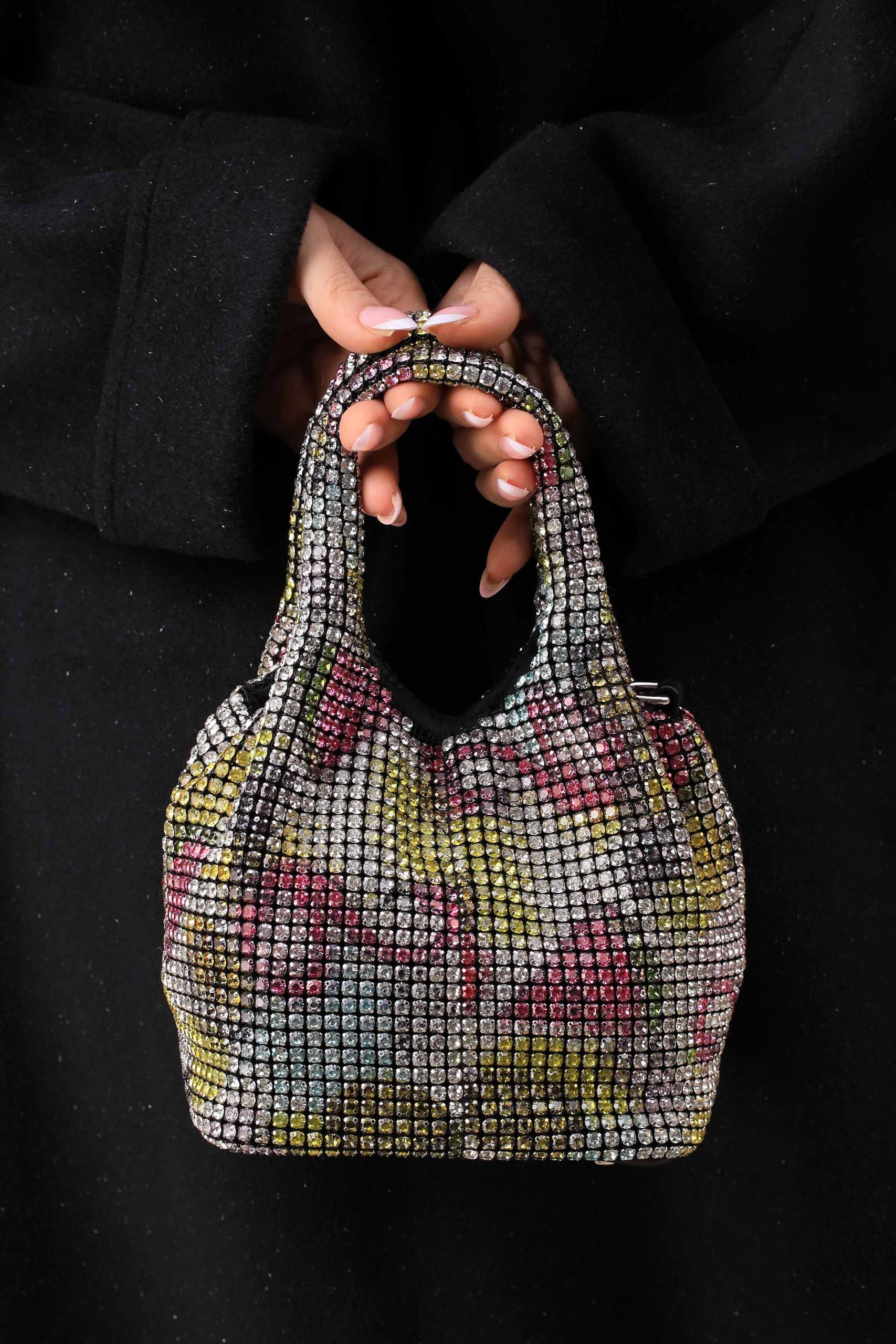 Silver Yellow Clutch-444182102 - Image 2