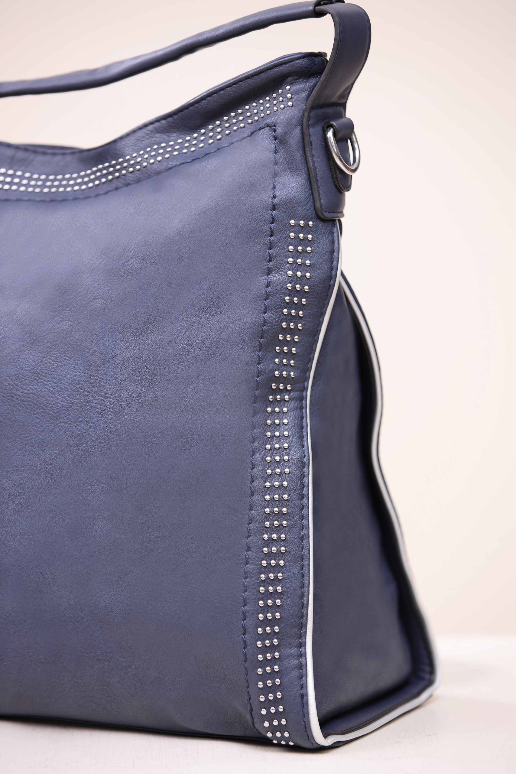 Navy Hand Bag-444302121 - Image 3