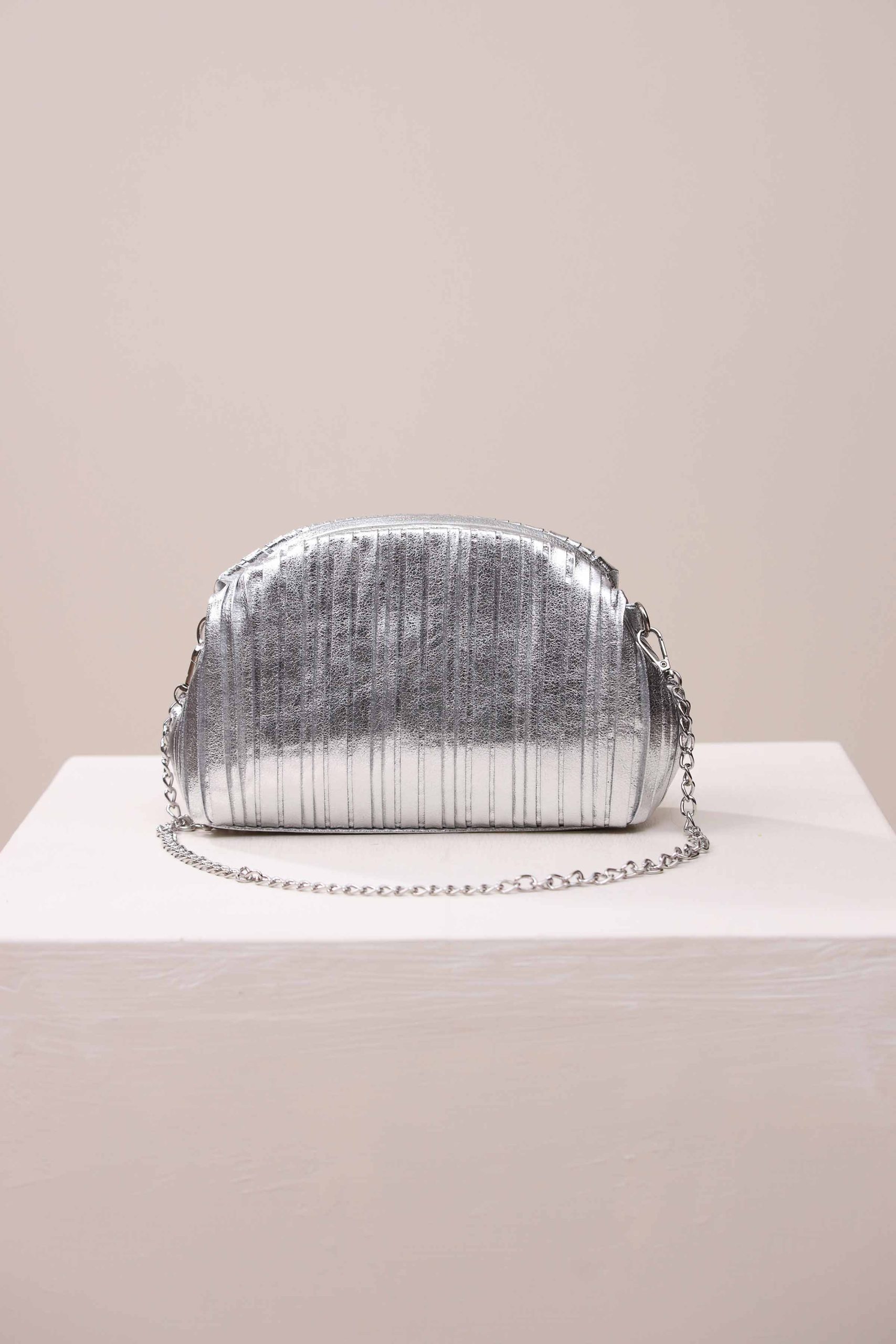 Silver Shoulder Bag-444642120 - Image 4