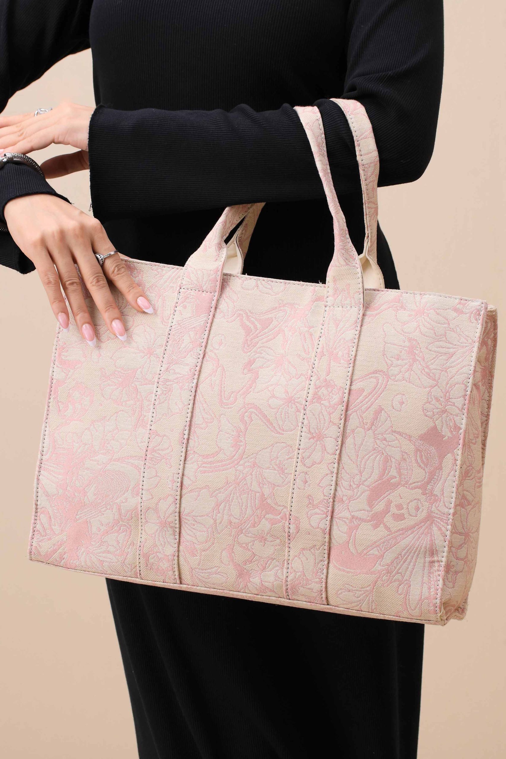 Pink Tote Bag-444782105 - Image 5