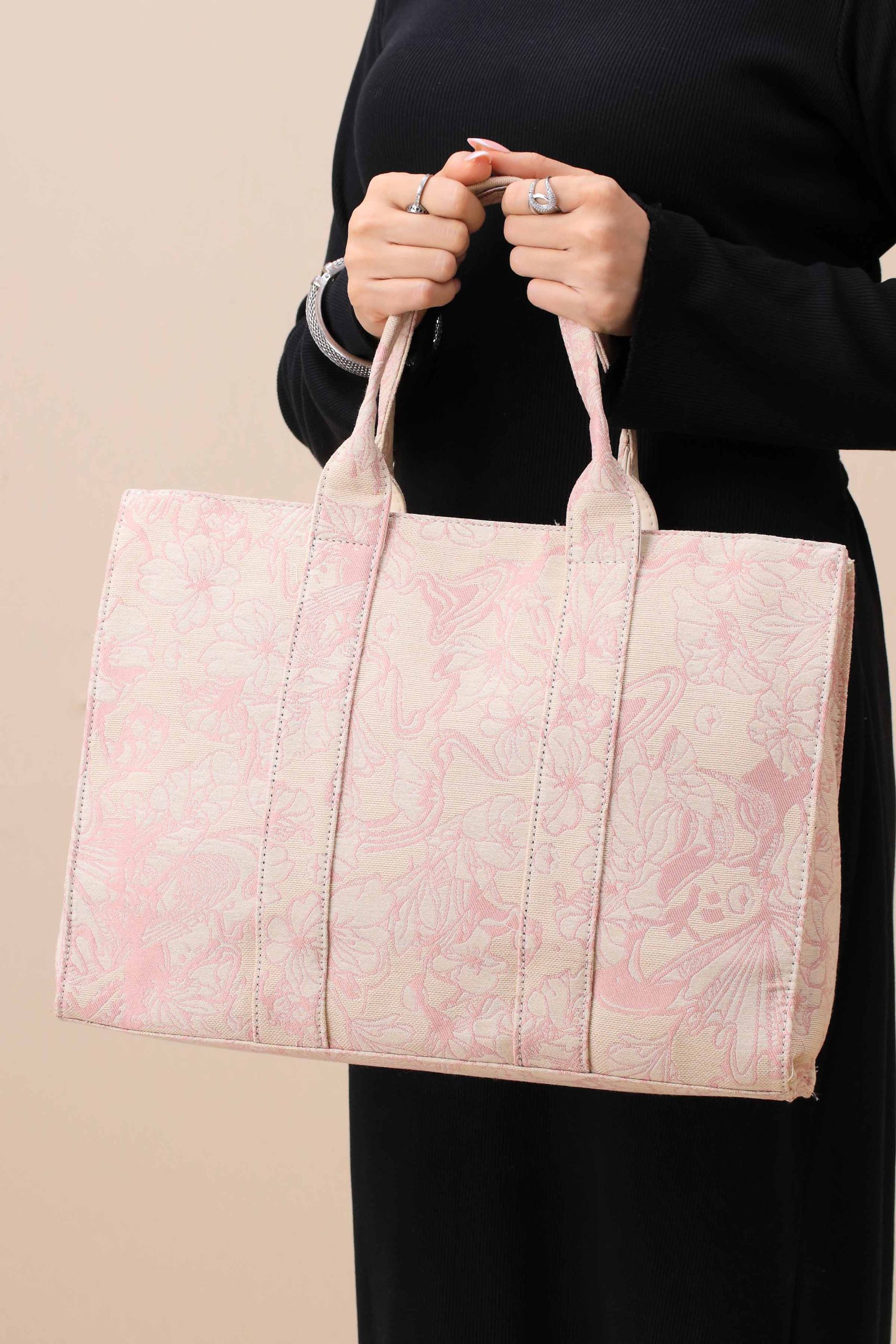 Pink Tote Bag-444782105 - Image 3