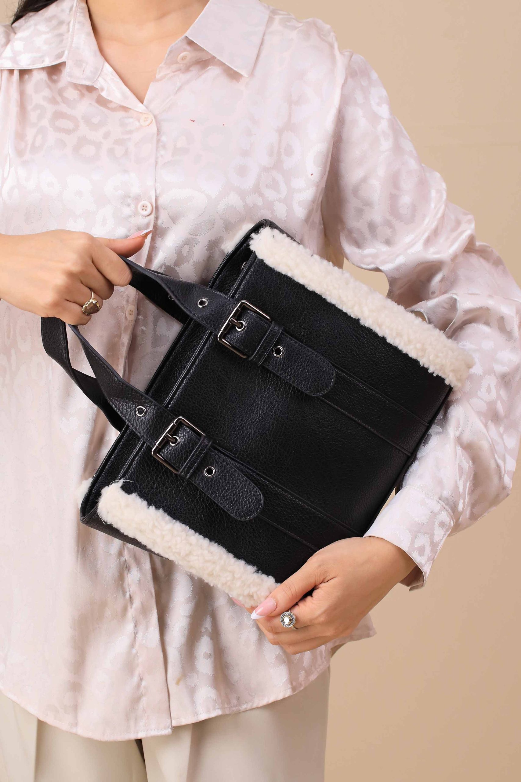 Black Tote Bag-444792103 - Image 5