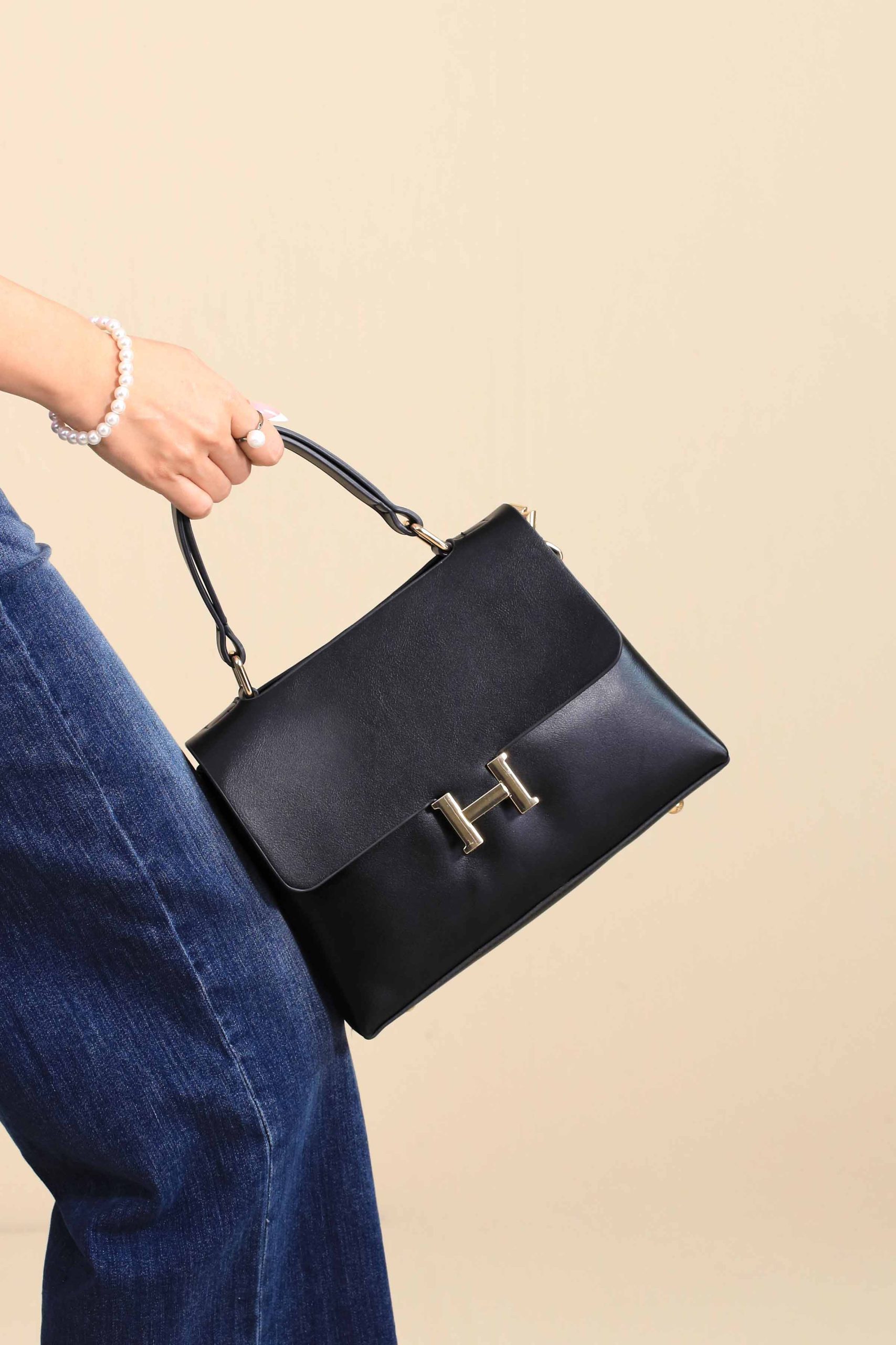 Black Shoulder Bag-444812103 - Image 5