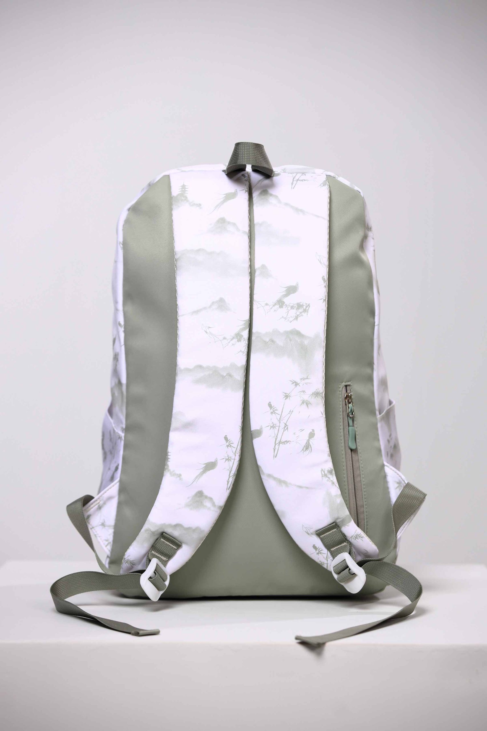White & Green Back Pack-445012112 - Image 3