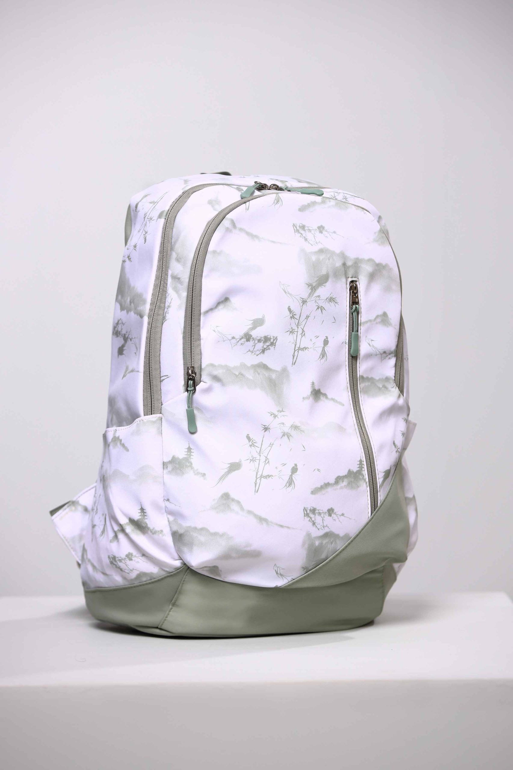 White & Green Back Pack-445012112
