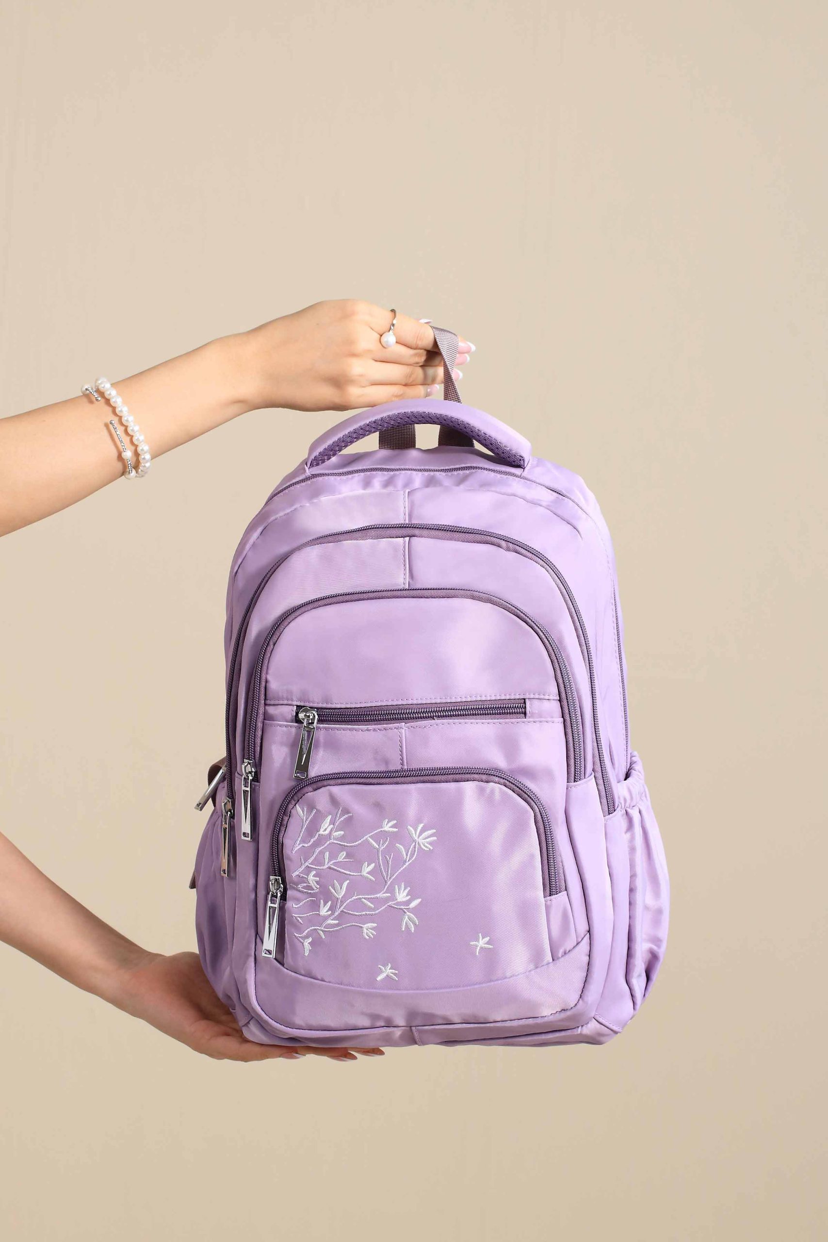 Dark Purple Back Pack-445142109 - Image 3