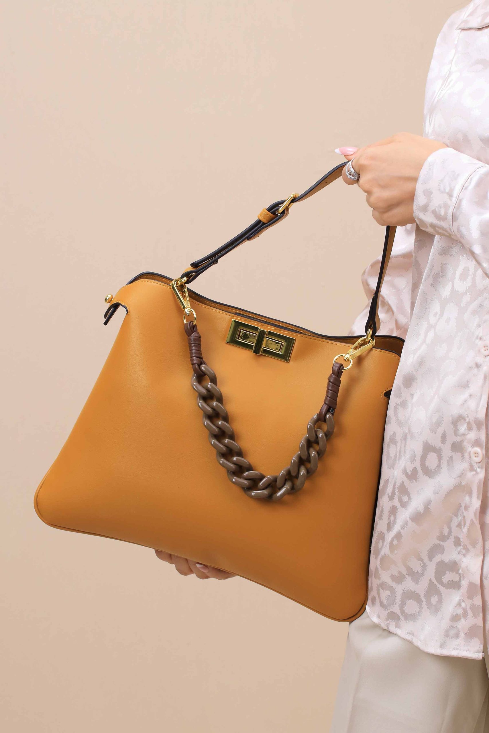 Yellow Shoulder Bag-445462102 - Image 5