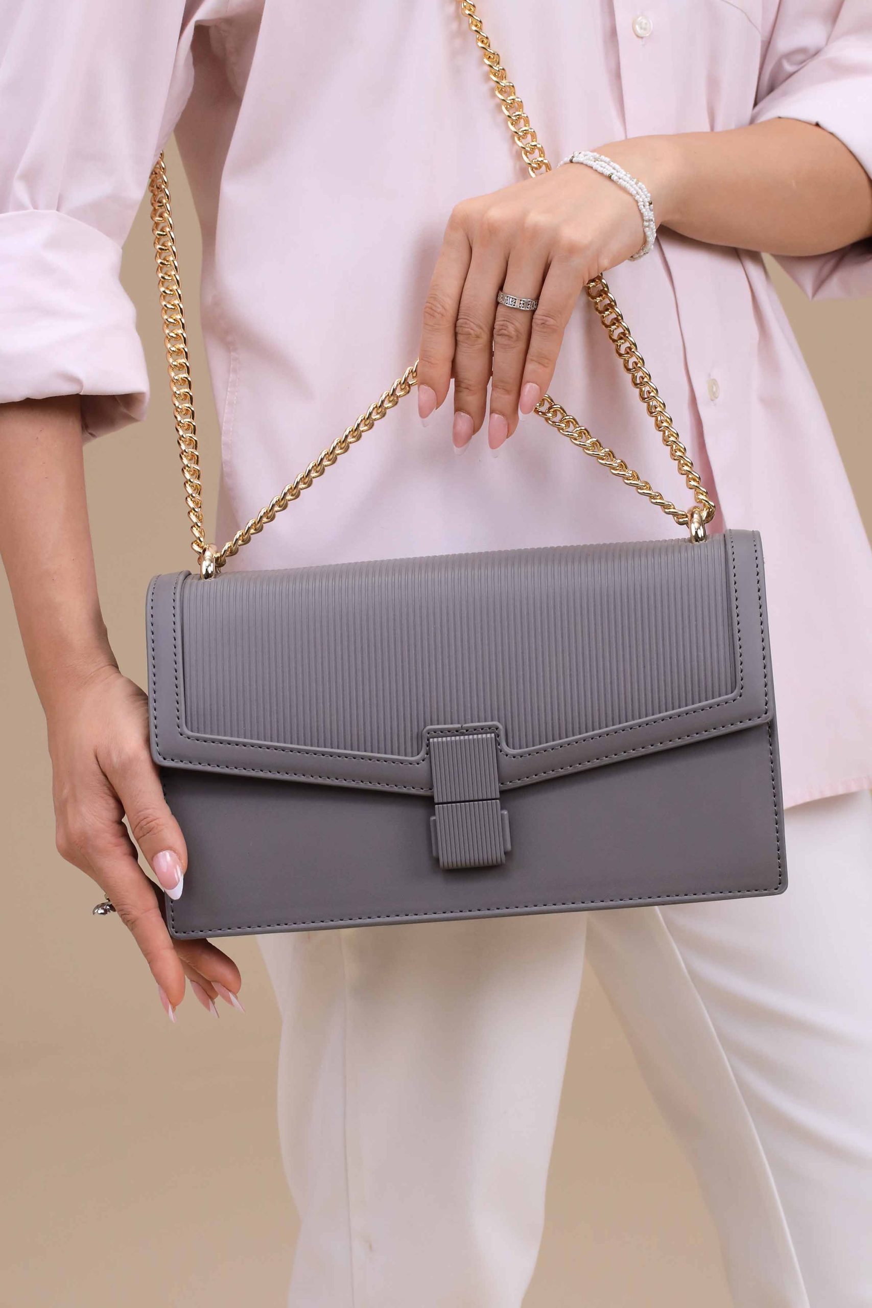 Grey Shoulder Bag-445642111 - Image 3