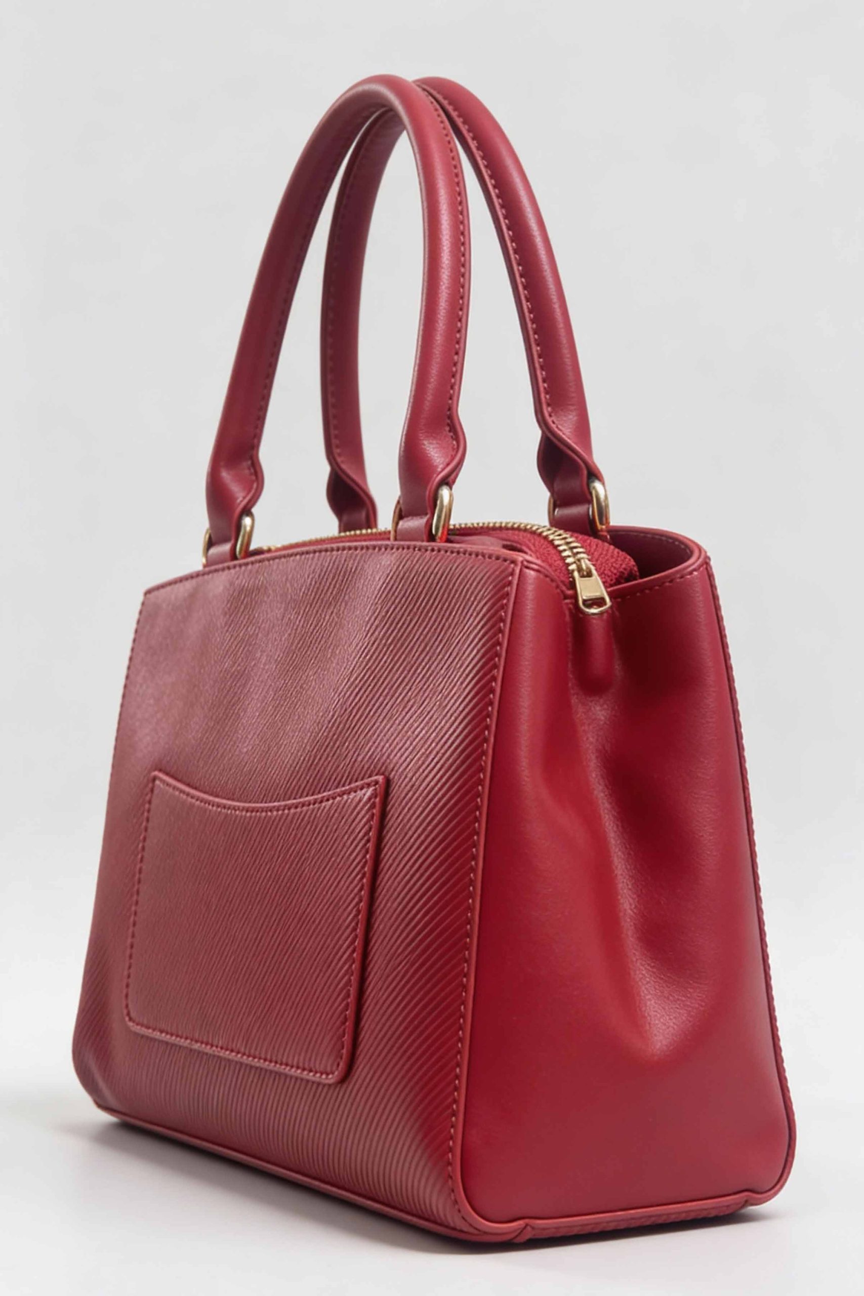 Wine Red Hand Bag-445672101 - Image 4