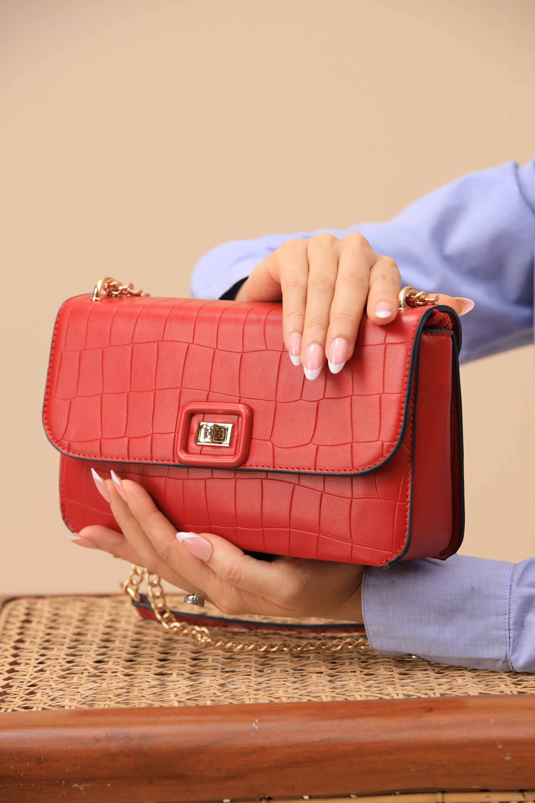 Red Shoulder Bag-445992101 - Image 2