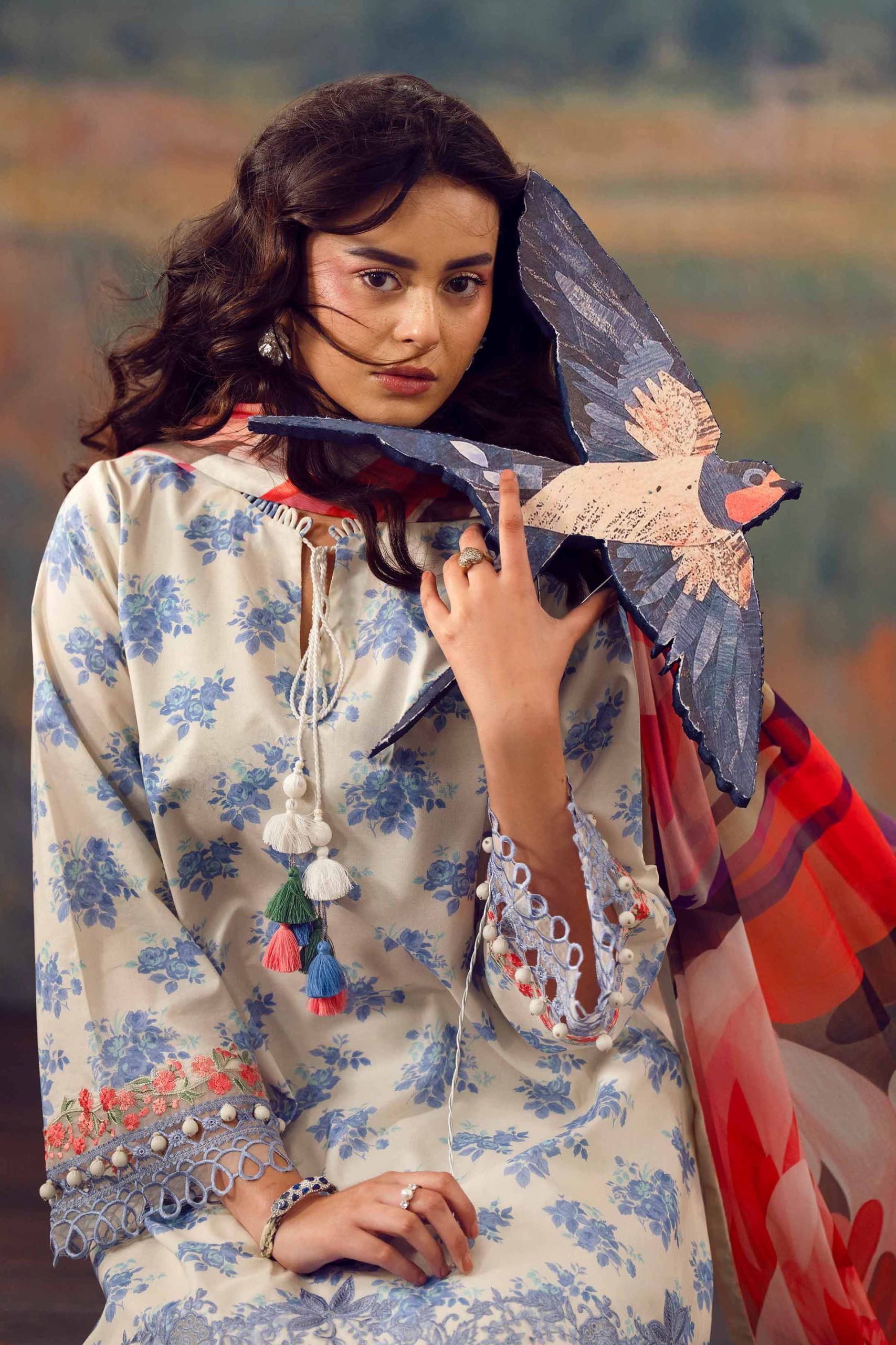 2 Piece - Digital Printed Embroidered Suit - 42601020 - Image 2