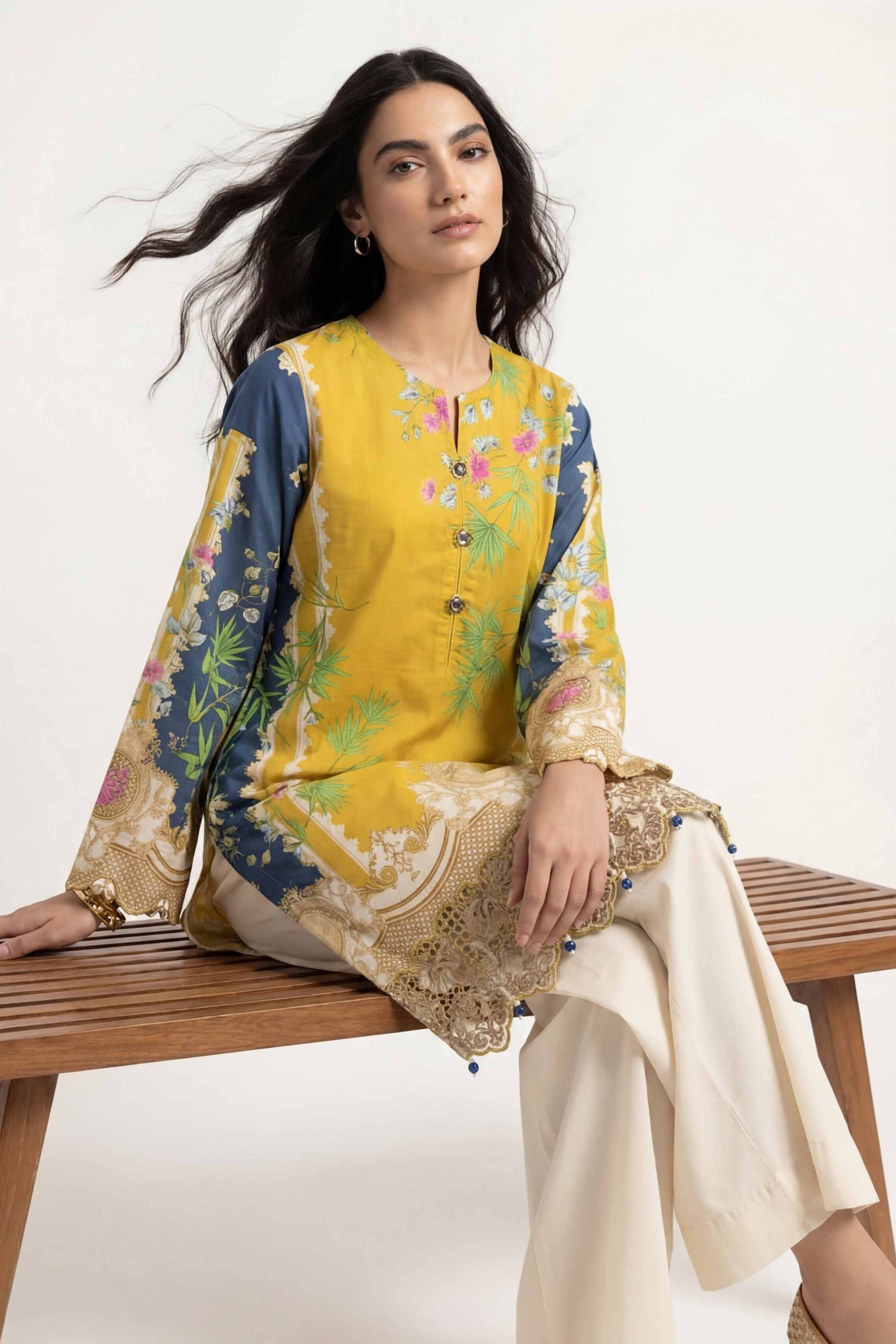 2 Piece - Digital Printed Embroidered Suit - 42601056 - Image 4