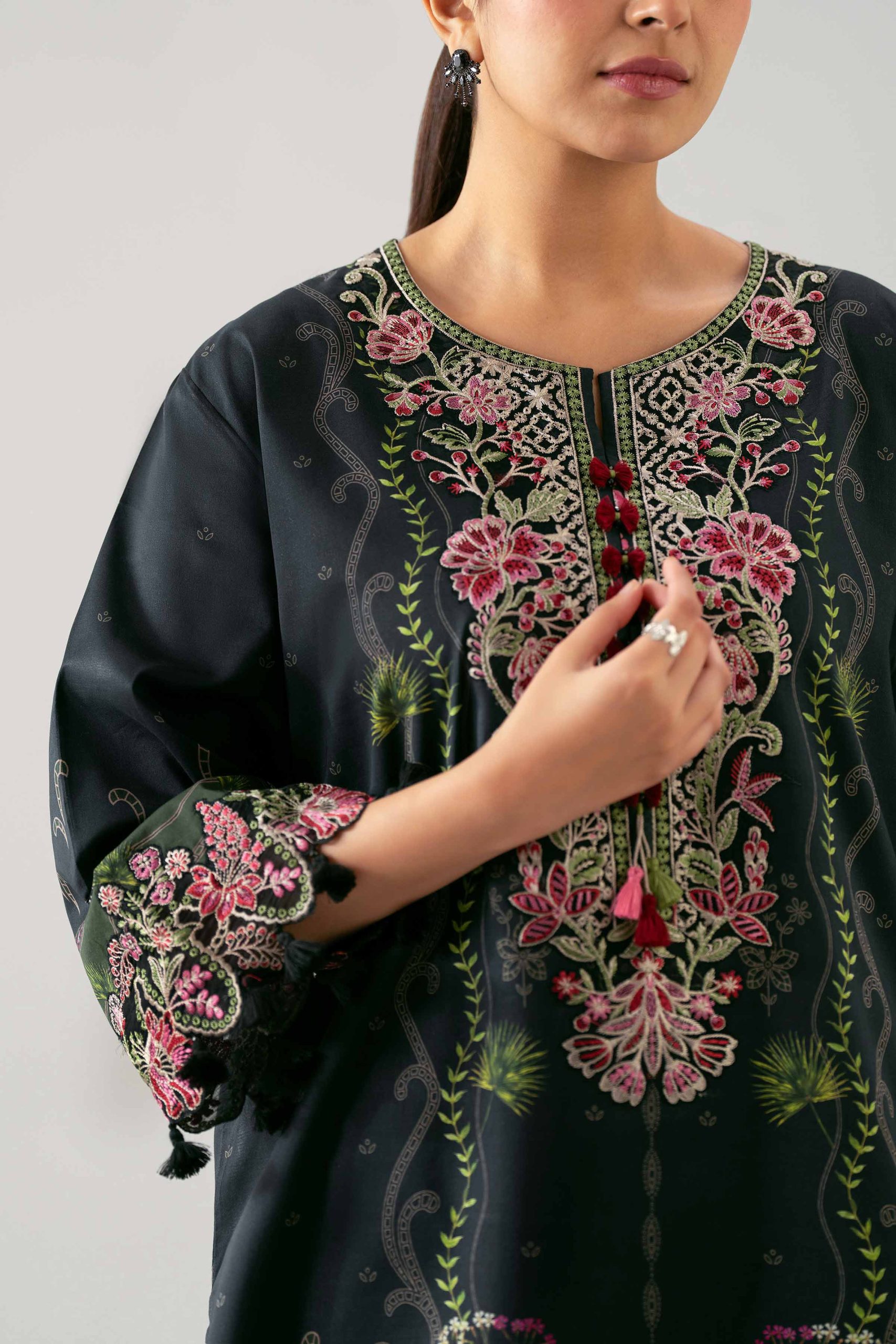 2 Piece - Digital Printed Embroidered Suit - 42601058 - Image 5