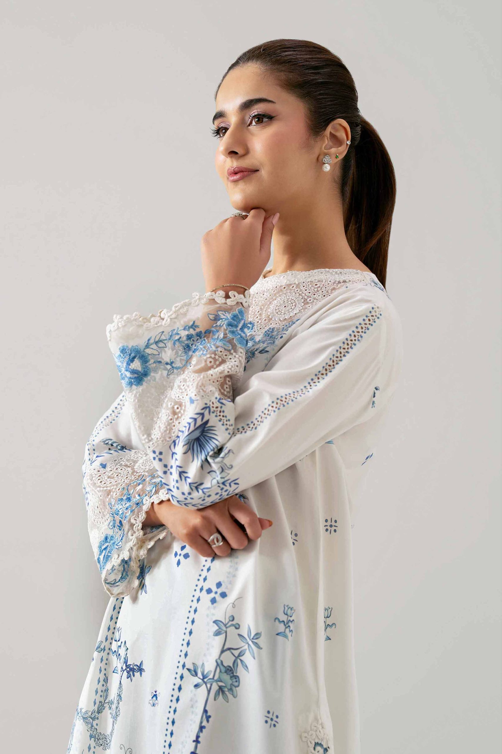 2 Piece - Digital Printed Embroidered Suit - 42601059 - Image 4