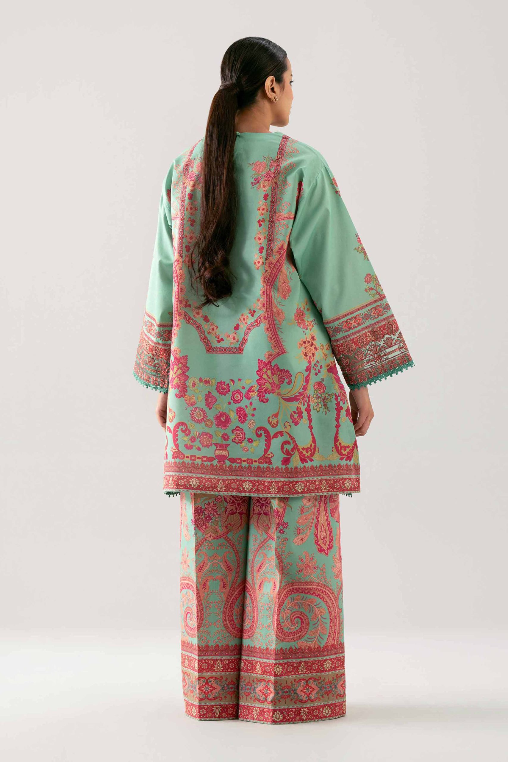 2 Piece - Digital Printed Embroidered Suit - 42601060 - Image 3