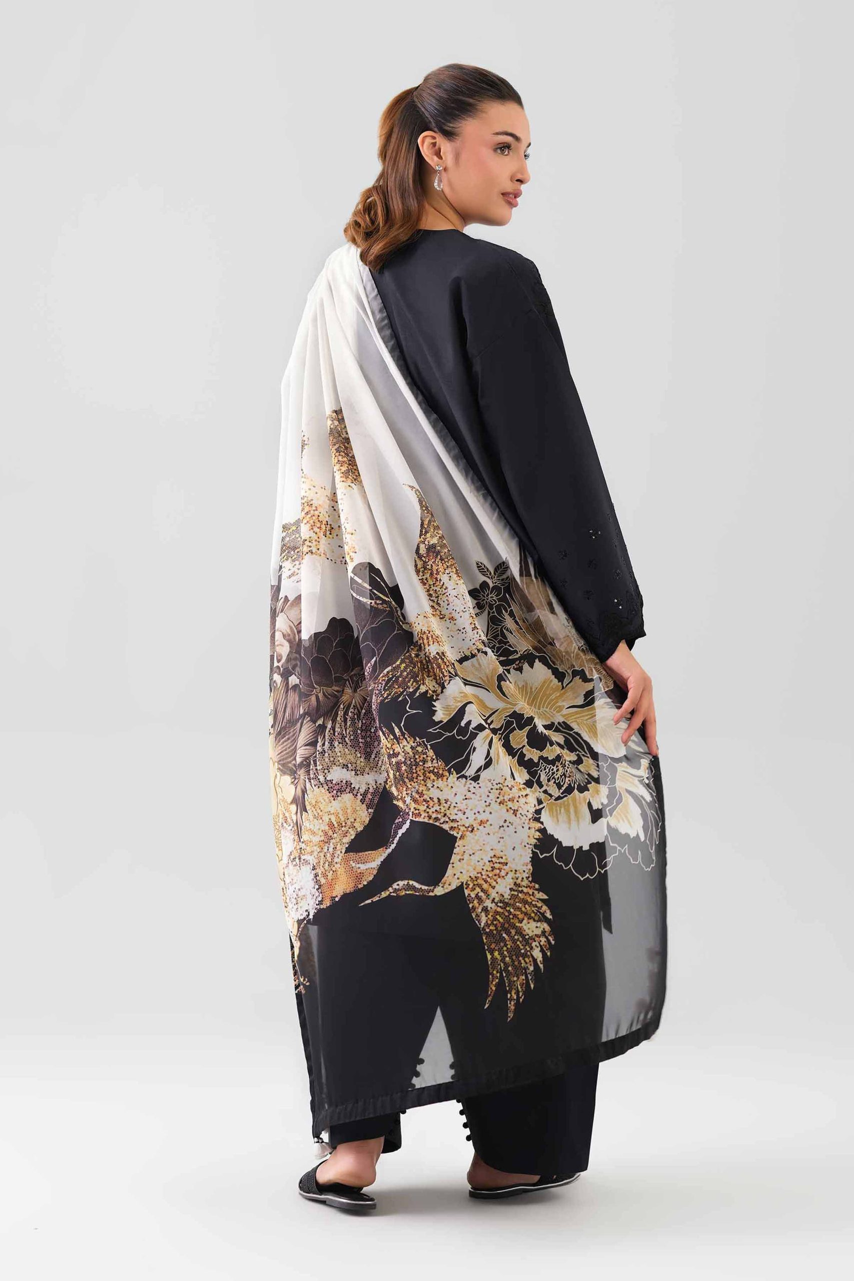 3 Piece - Digital Printed Embroidered Suit - 42601075 - Image 3