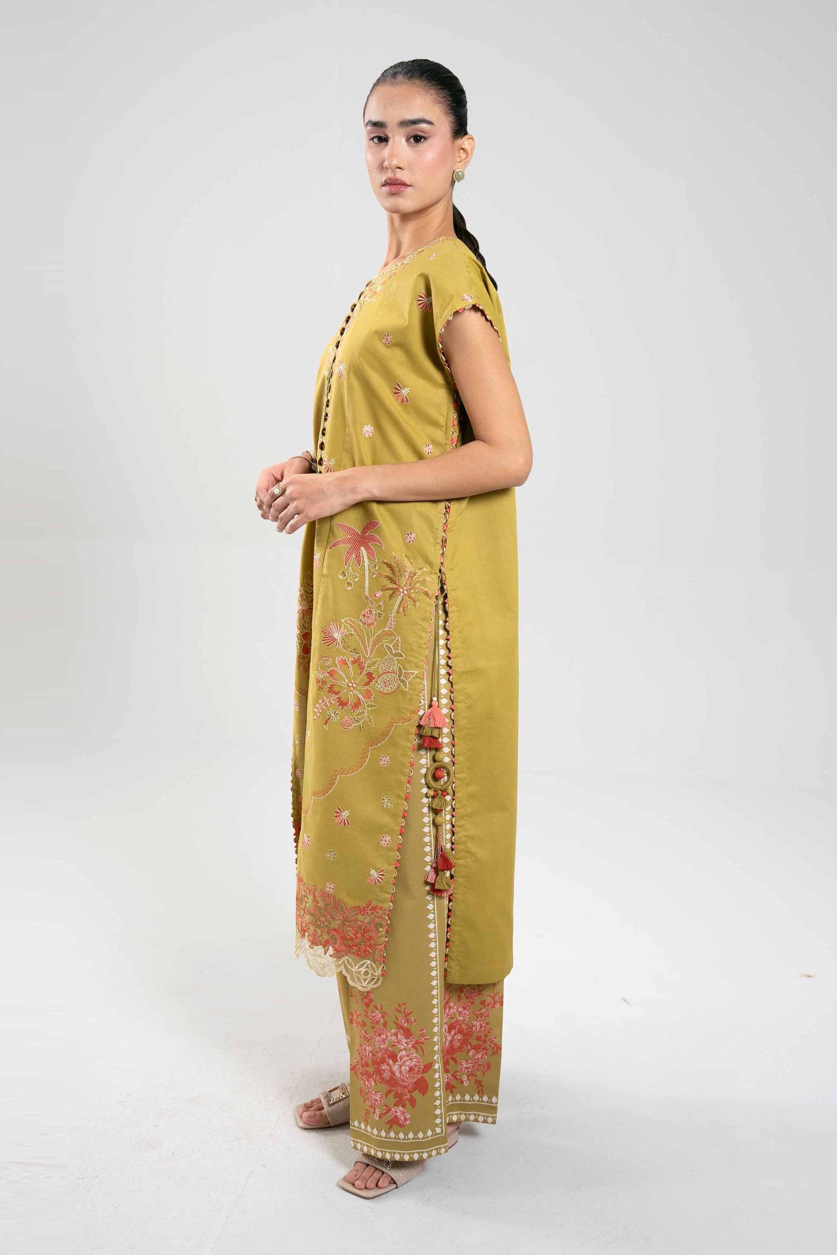 2 Piece - Digital Printed Embroidered Suit - 42601083 - Image 4