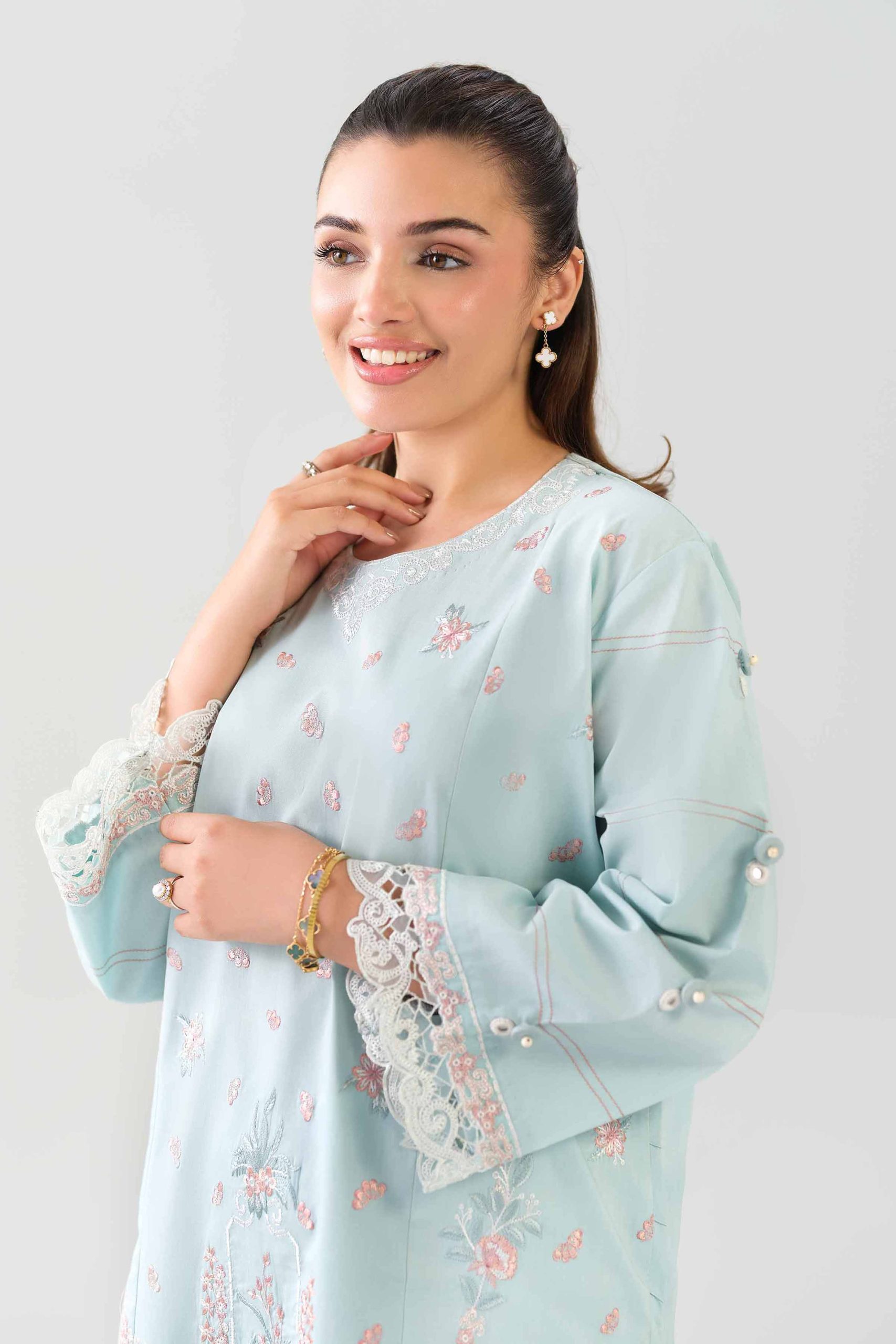 2 Piece - Digital Printed Embroidered Suit - 42601087 - Image 2