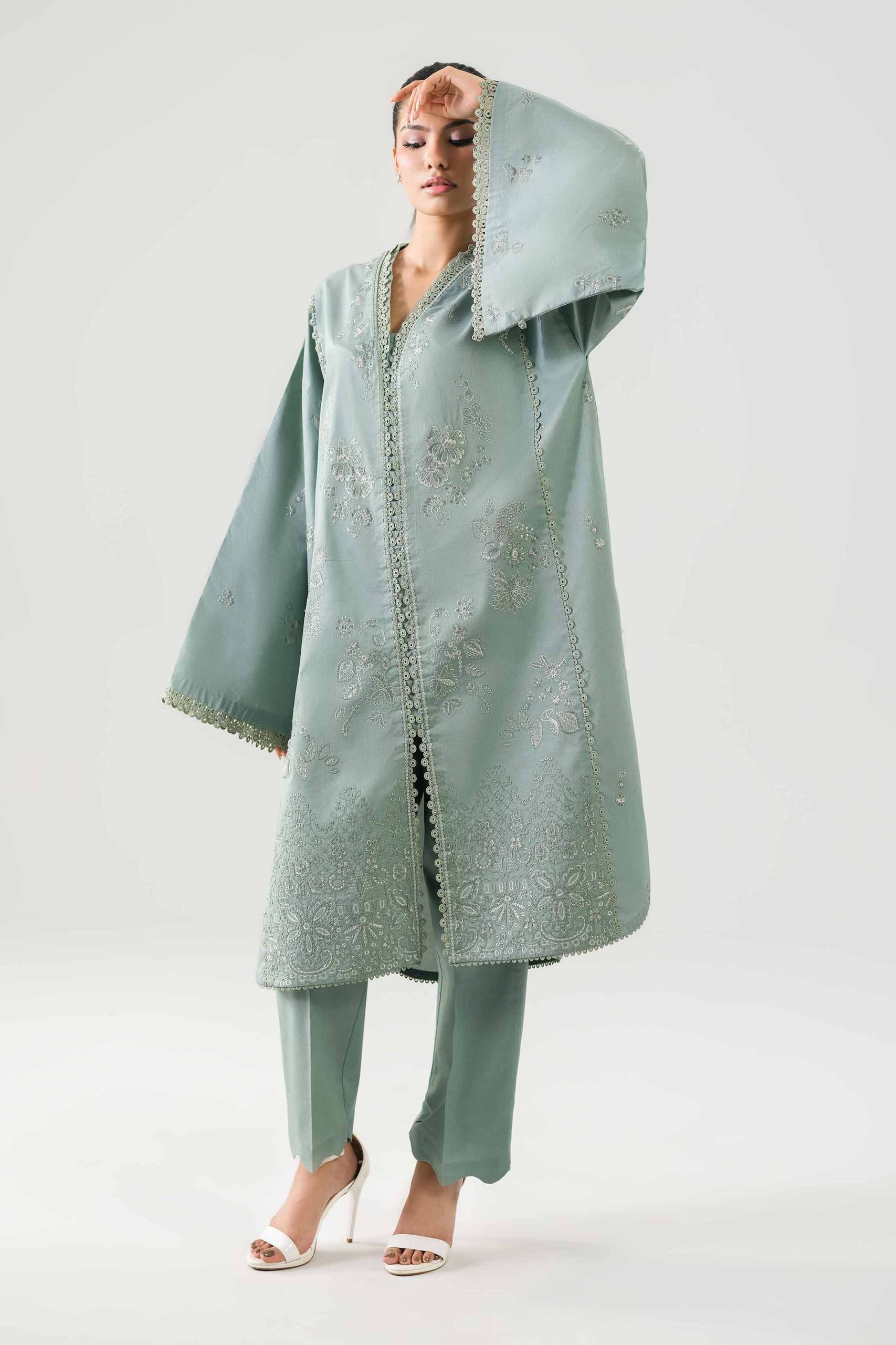 2 Piece - Embroidered Suit - 42601099