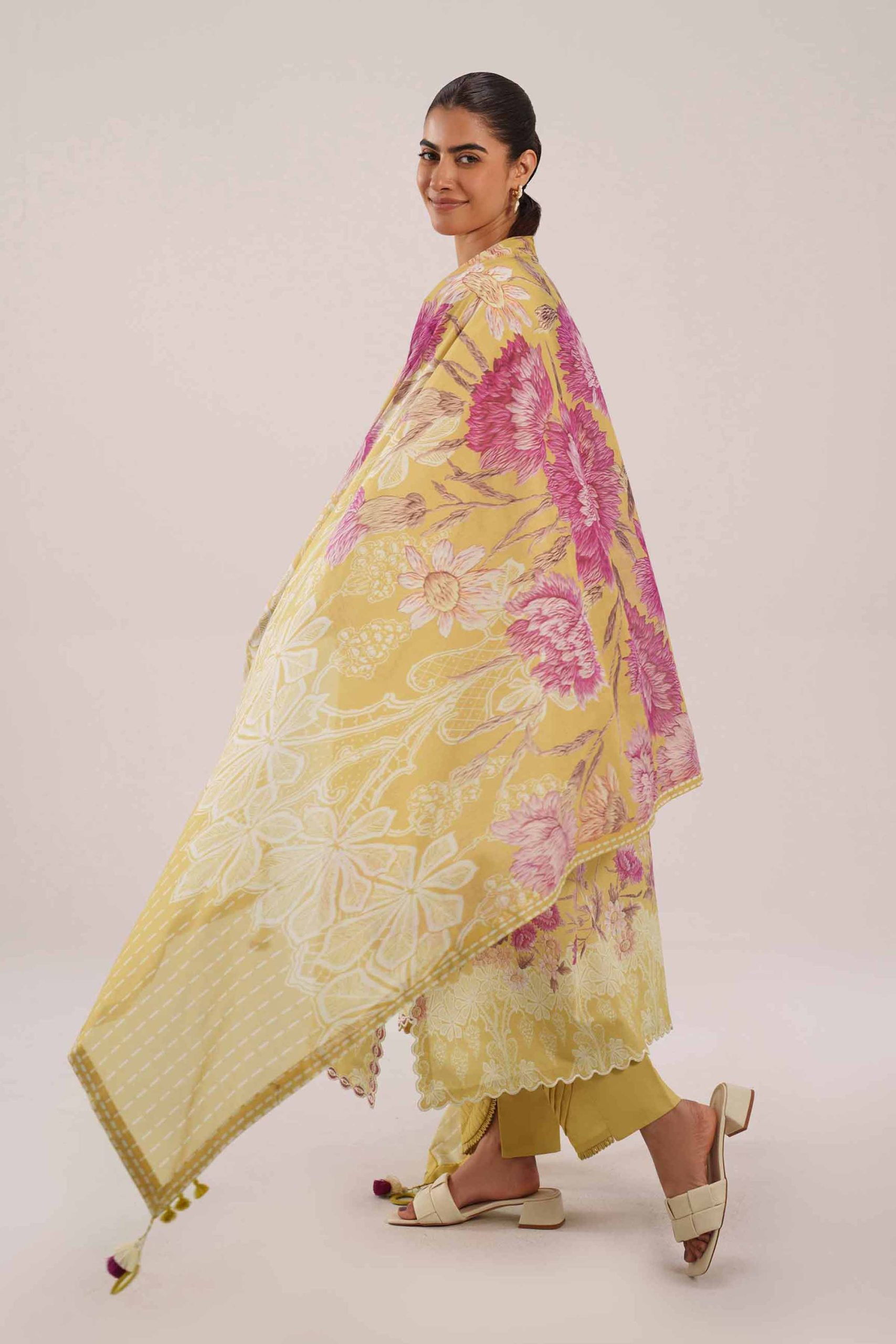 3 Piece - Digital Printed Embroidered Suit - 42601109 - Image 5