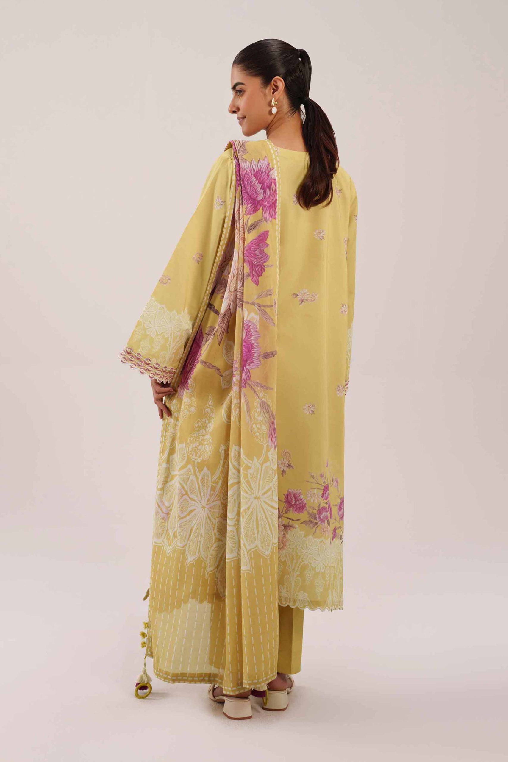 3 Piece - Digital Printed Embroidered Suit - 42601109 - Image 3