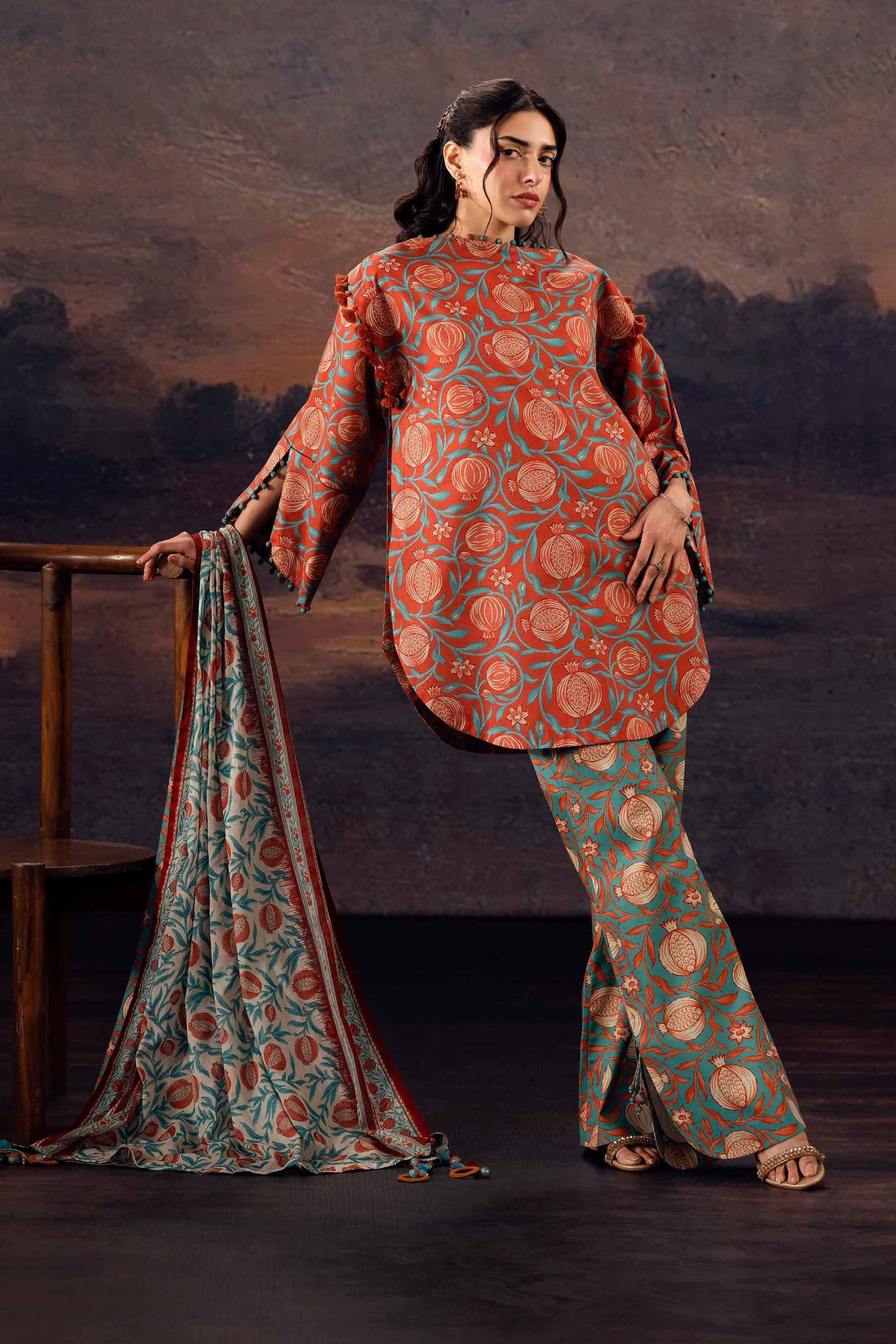 3 Piece - Printed Suit - 42601179