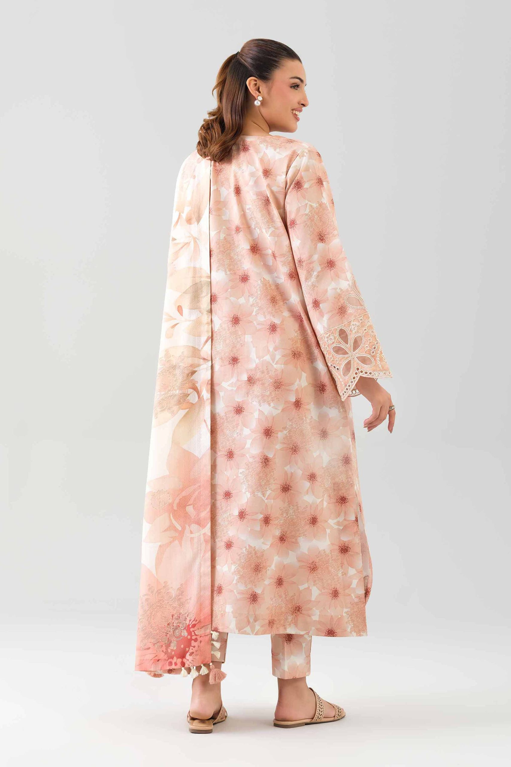 3 Piece - Digital Printed Embroidered Suit - 42601203 - Image 3