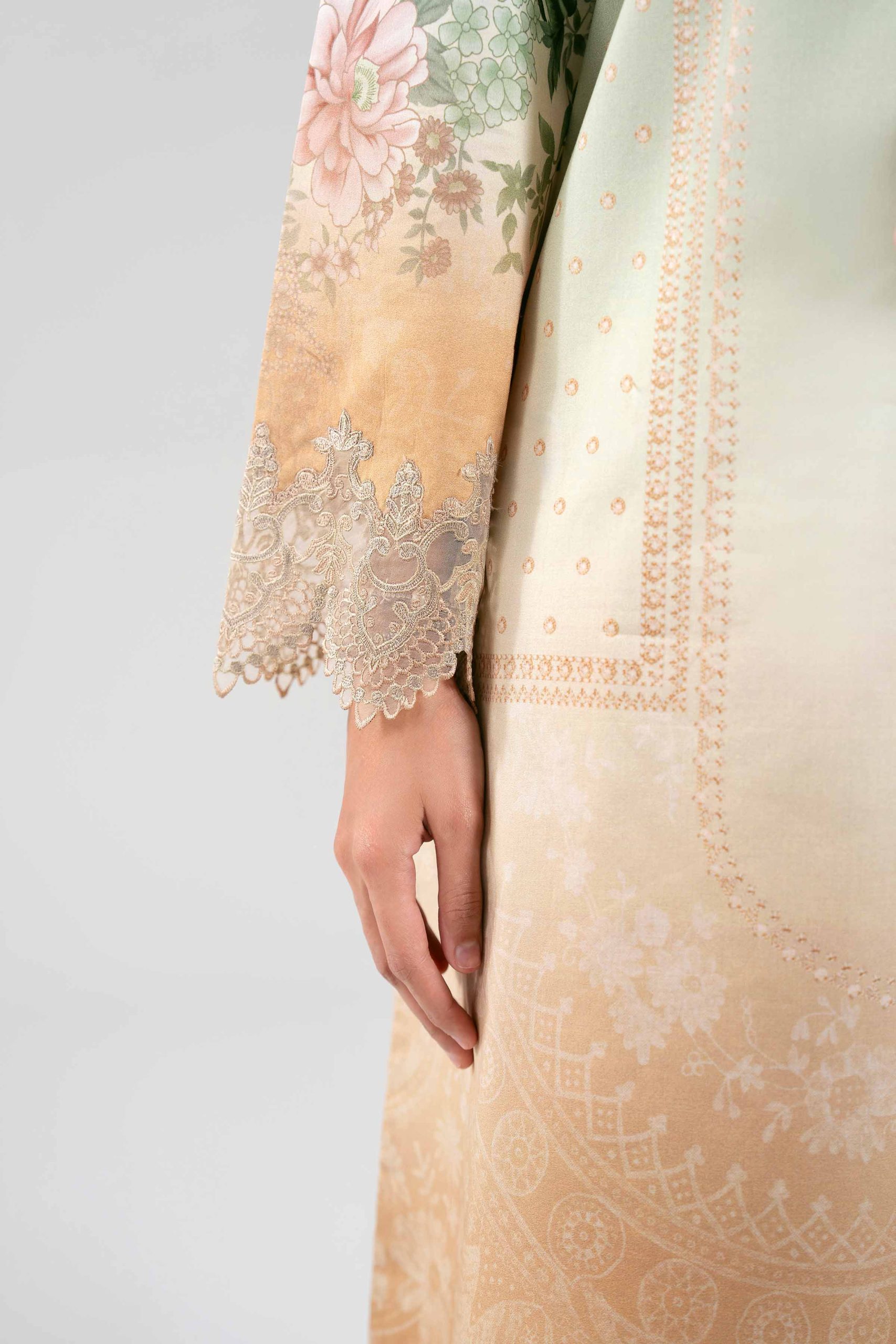 3 Piece - Digital Printed Embroidered Suit - 42601214 - Image 4