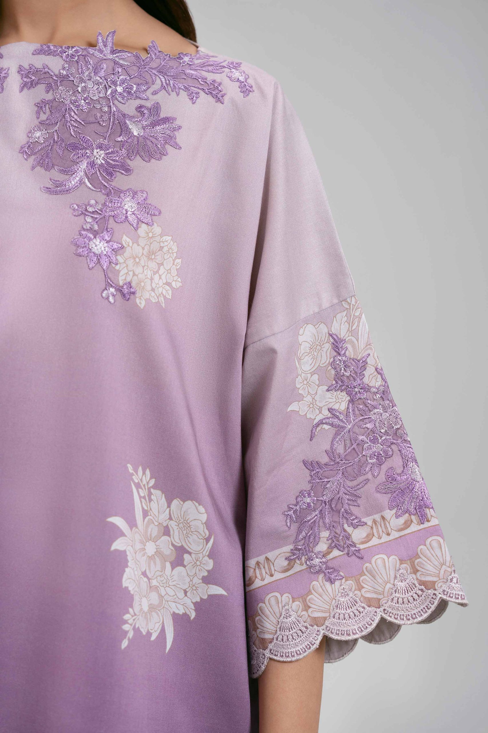 3 Piece - Digital Printed Embroidered Suit - 42601216 - Image 4