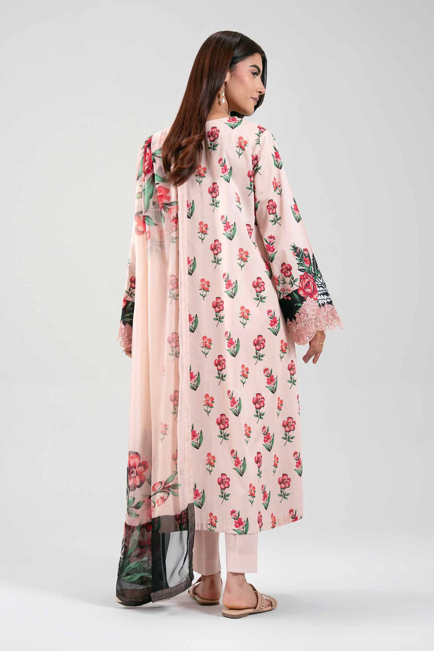 3 Piece - Digital Printed Embroidered Suit - 42601220 - Image 3