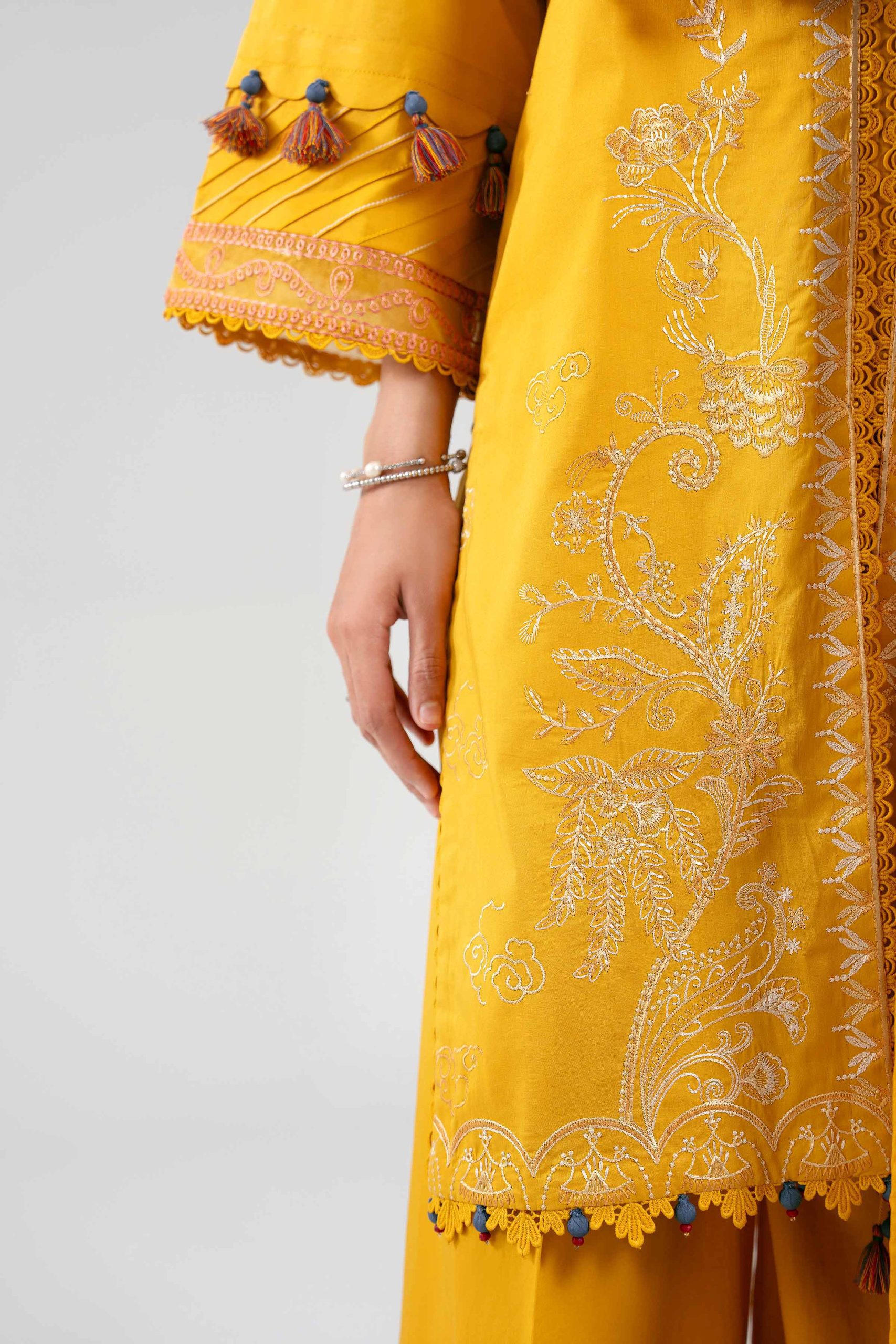 3 Piece - Digital Printed Embroidered Suit - 42601227 - Image 4