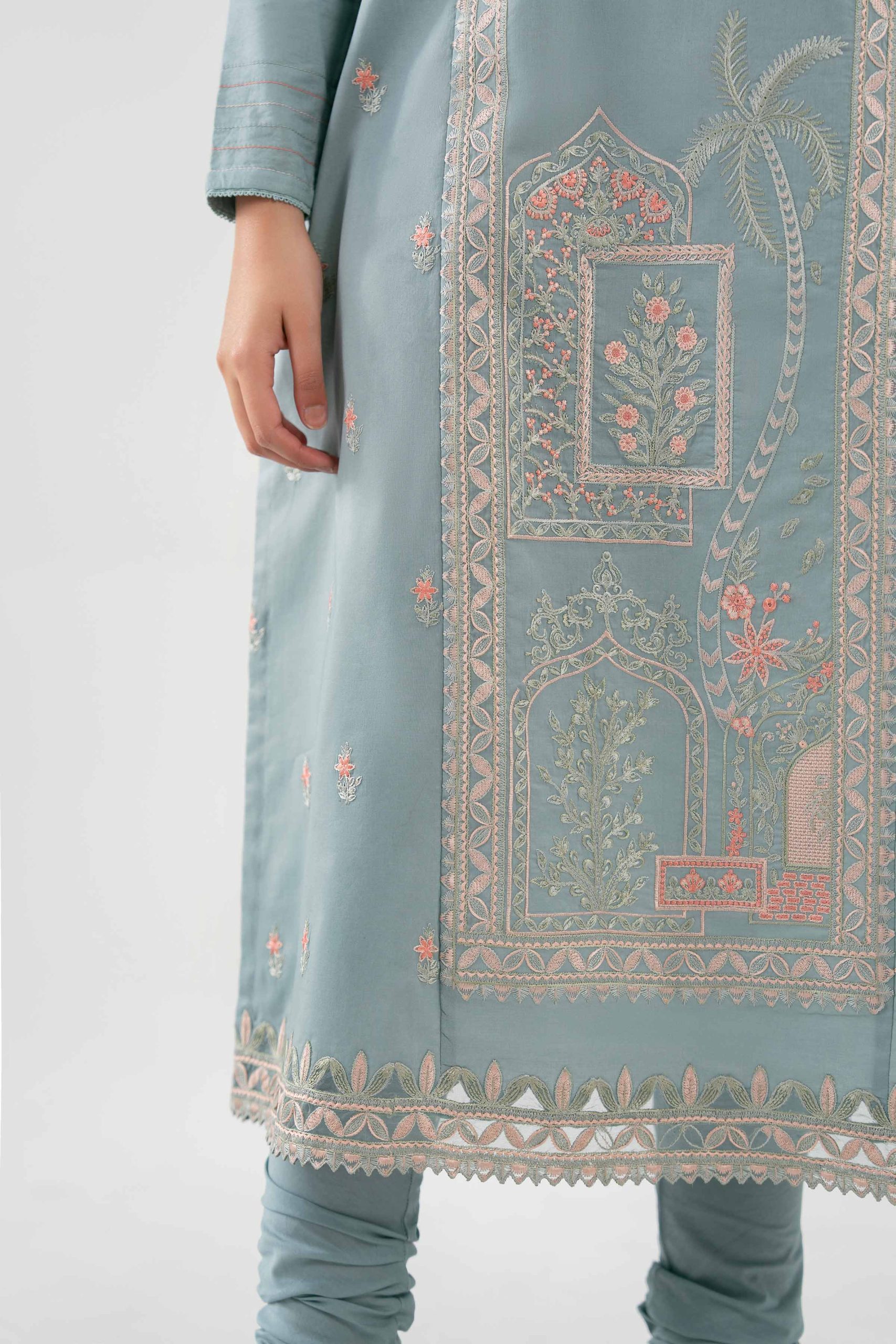 3 Piece - Digital Printed Embroidered Suit - 42601230 - Image 4