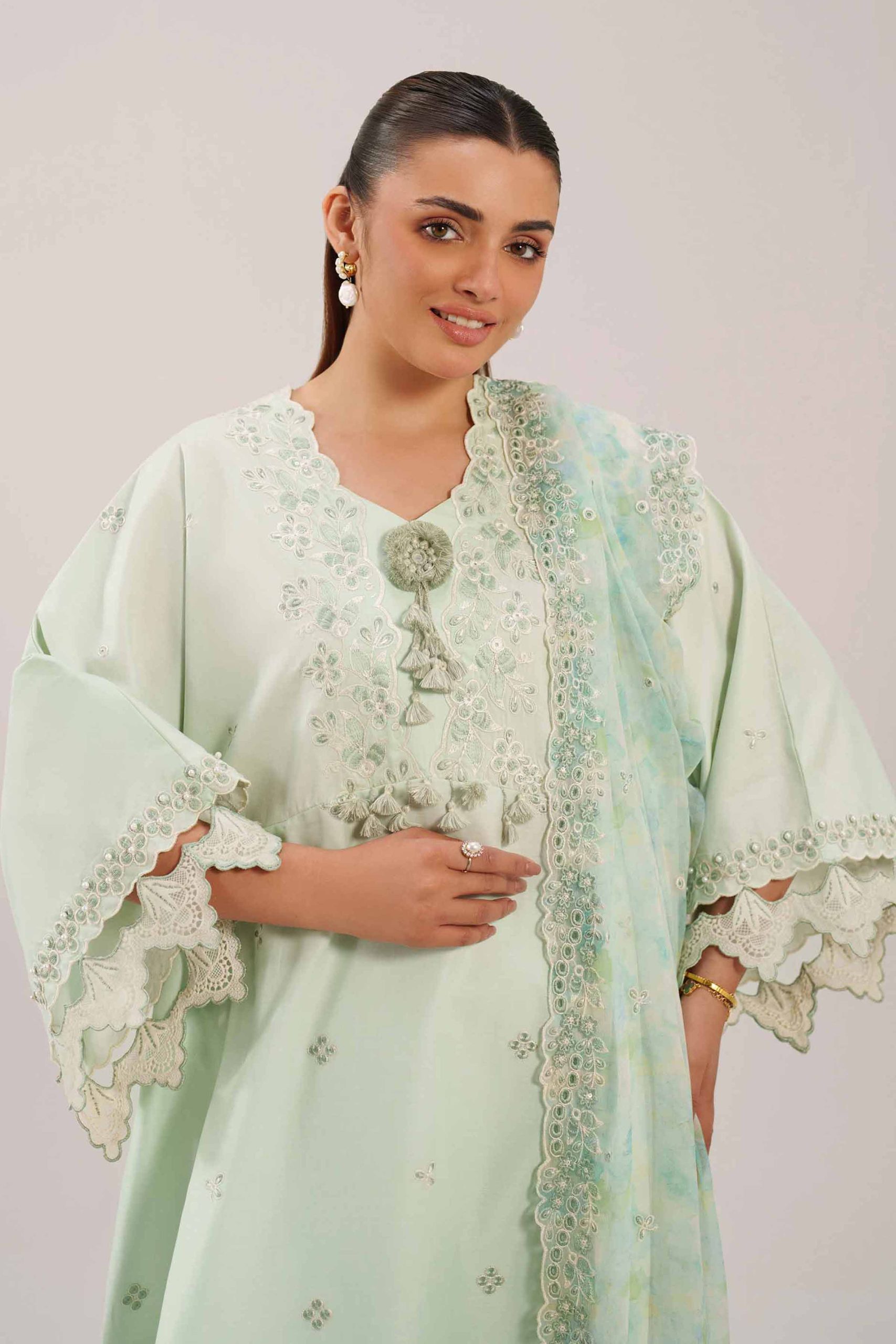 3 Piece - Digital Printed Embroidered Suit - 42601233 - Image 2