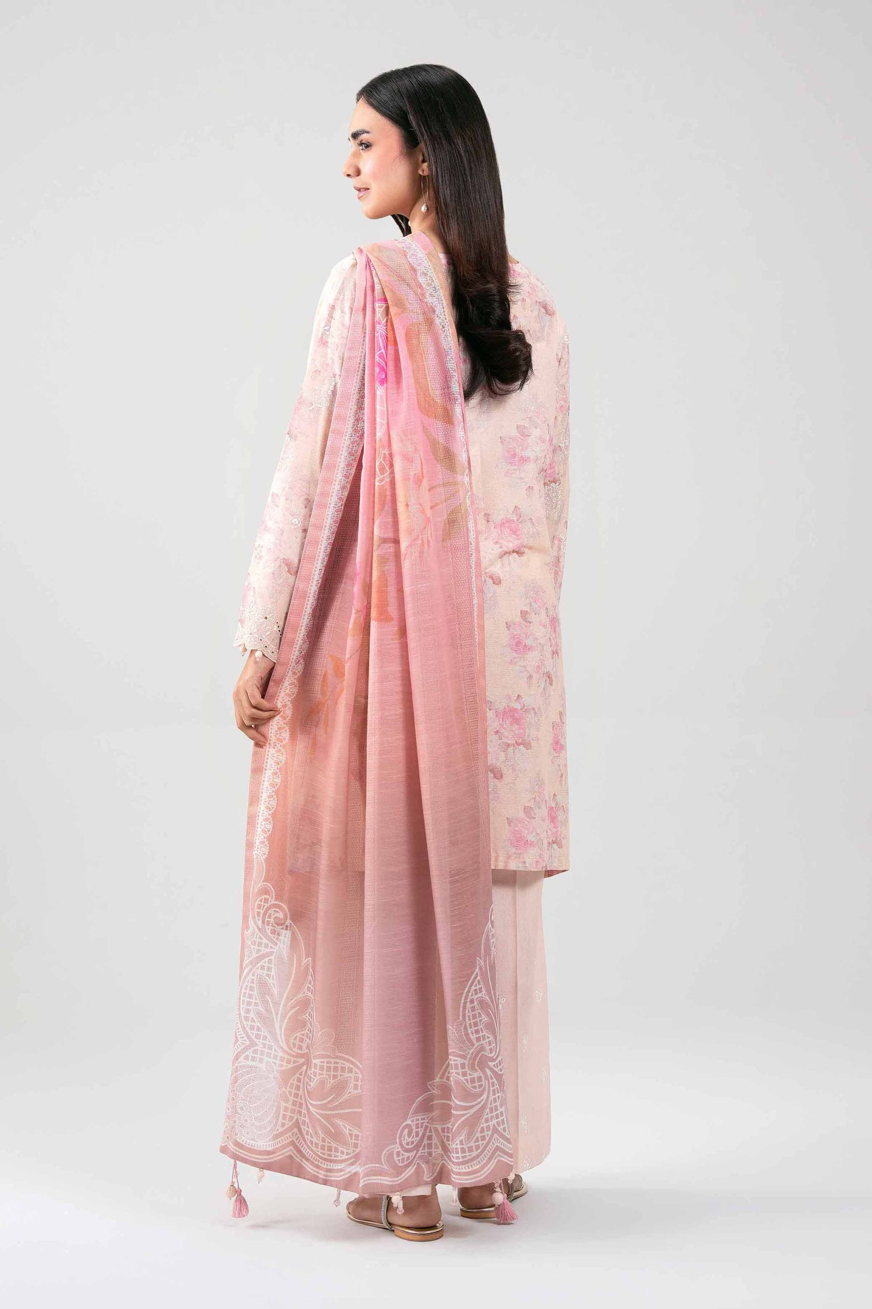 3 Piece - Digital Printed Embroidered Suit - 42601237 - Image 3