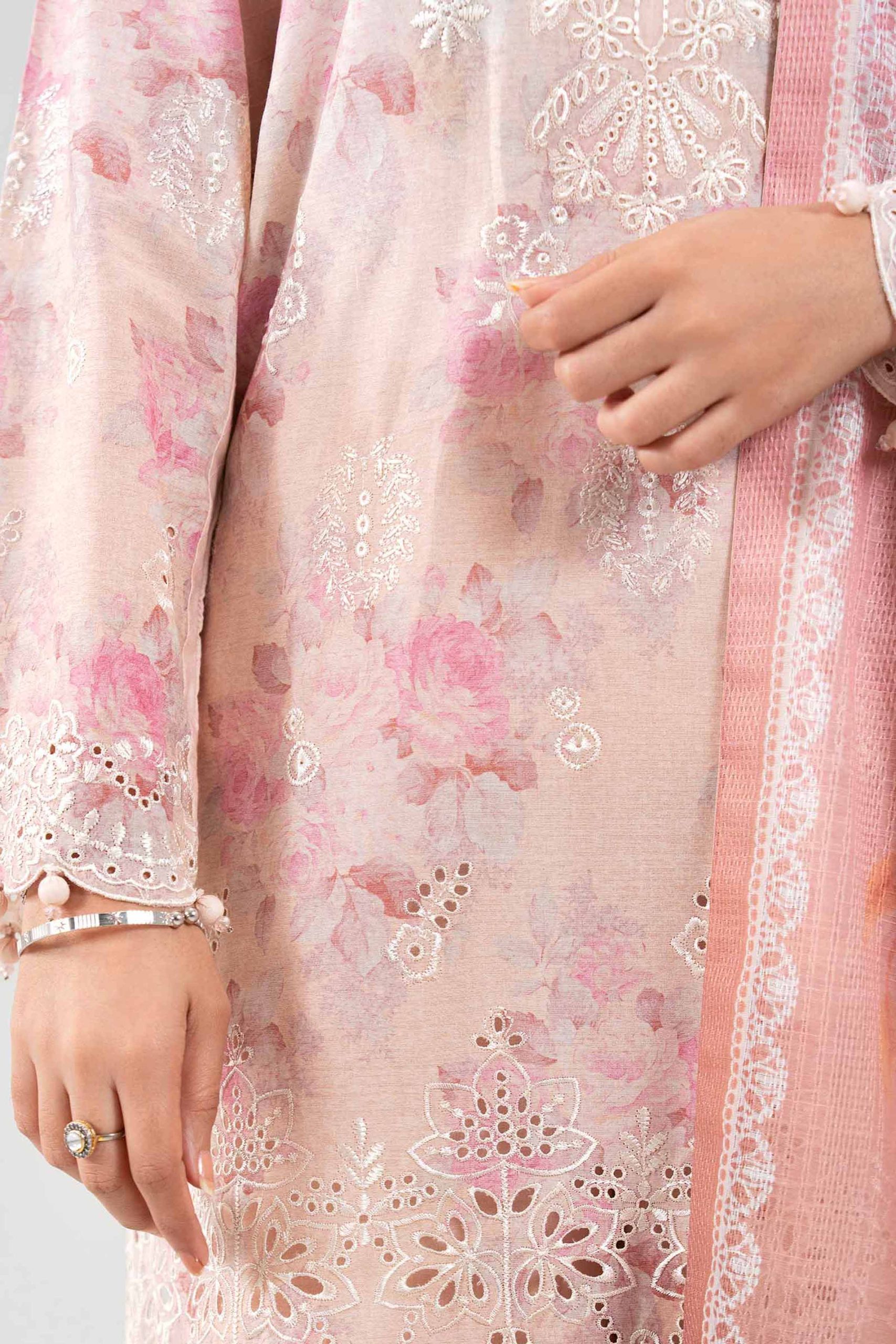 3 Piece - Digital Printed Embroidered Suit - 42601237 - Image 5