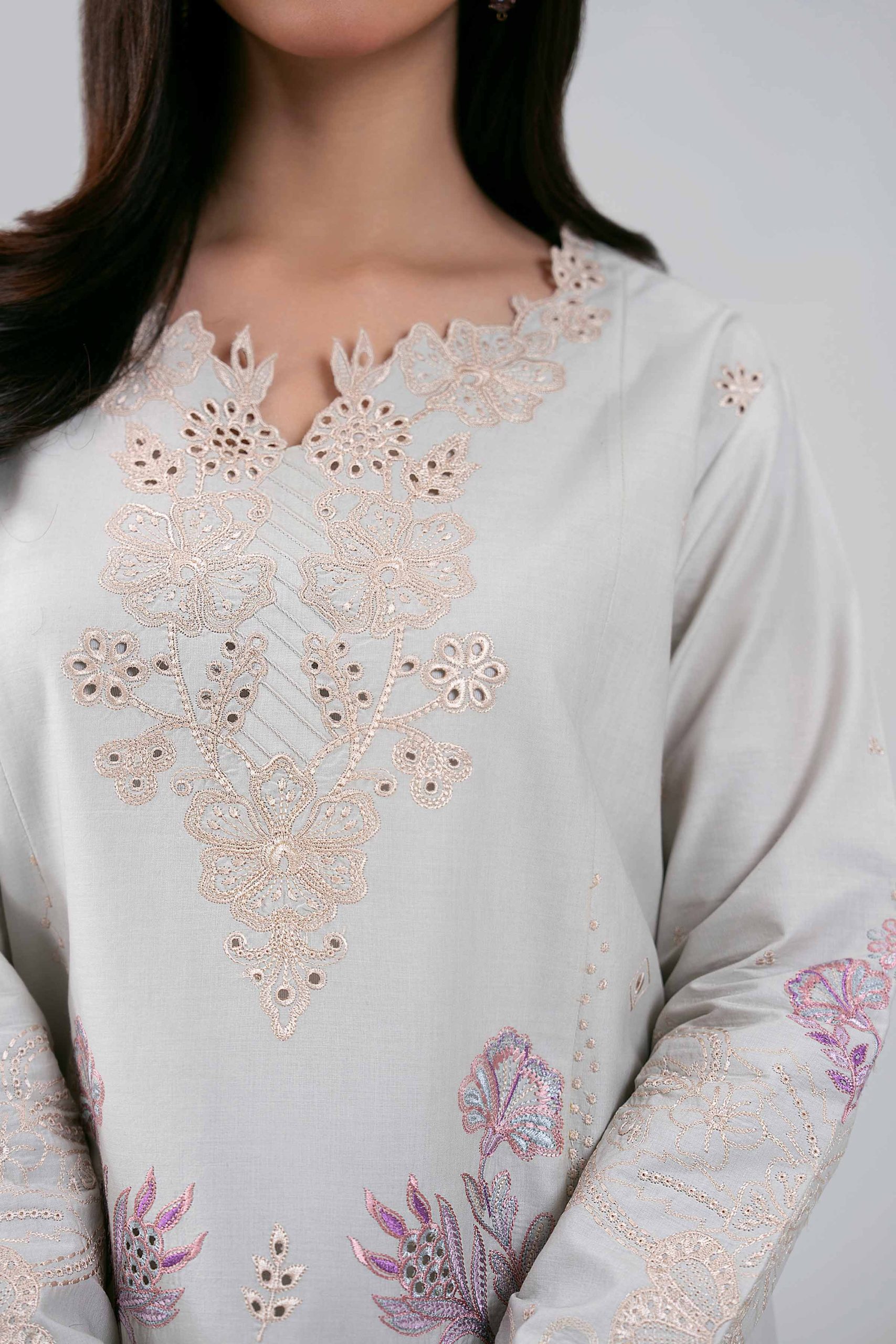 3 Piece - Digital Printed Embroidered Suit - 42601284 - Image 5